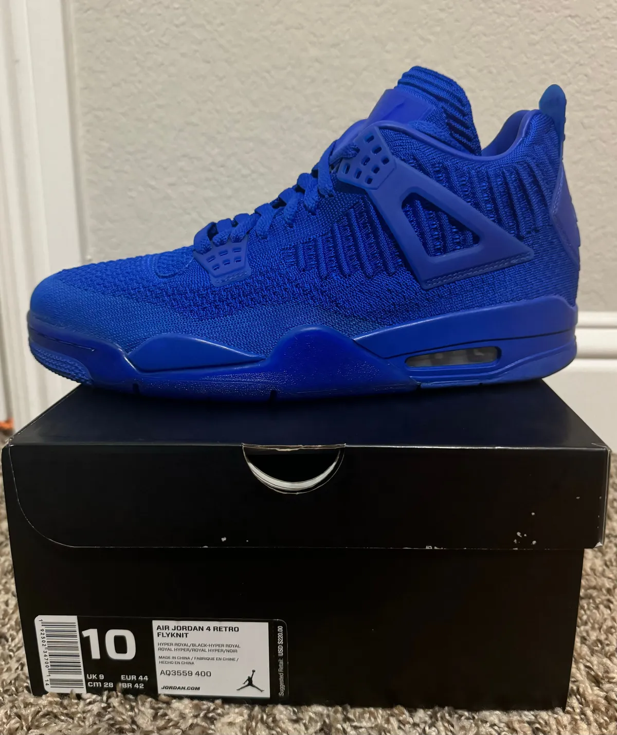 air jordan 4 flyknit hyper royal