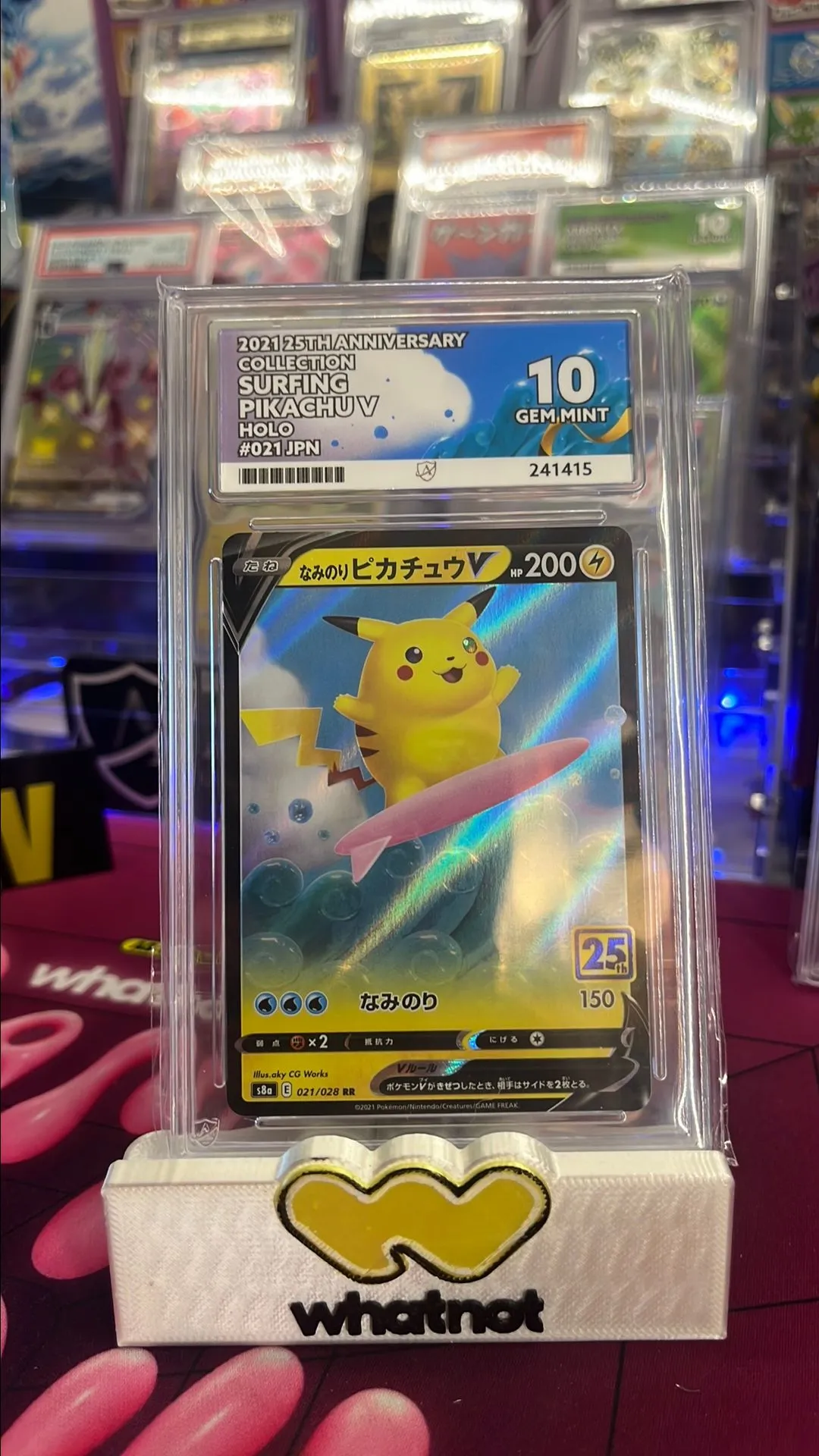 Ace 10 SURFING PIKACHU V 2021 25th anniversary  Whatnot: Shop, Sell,  Connect