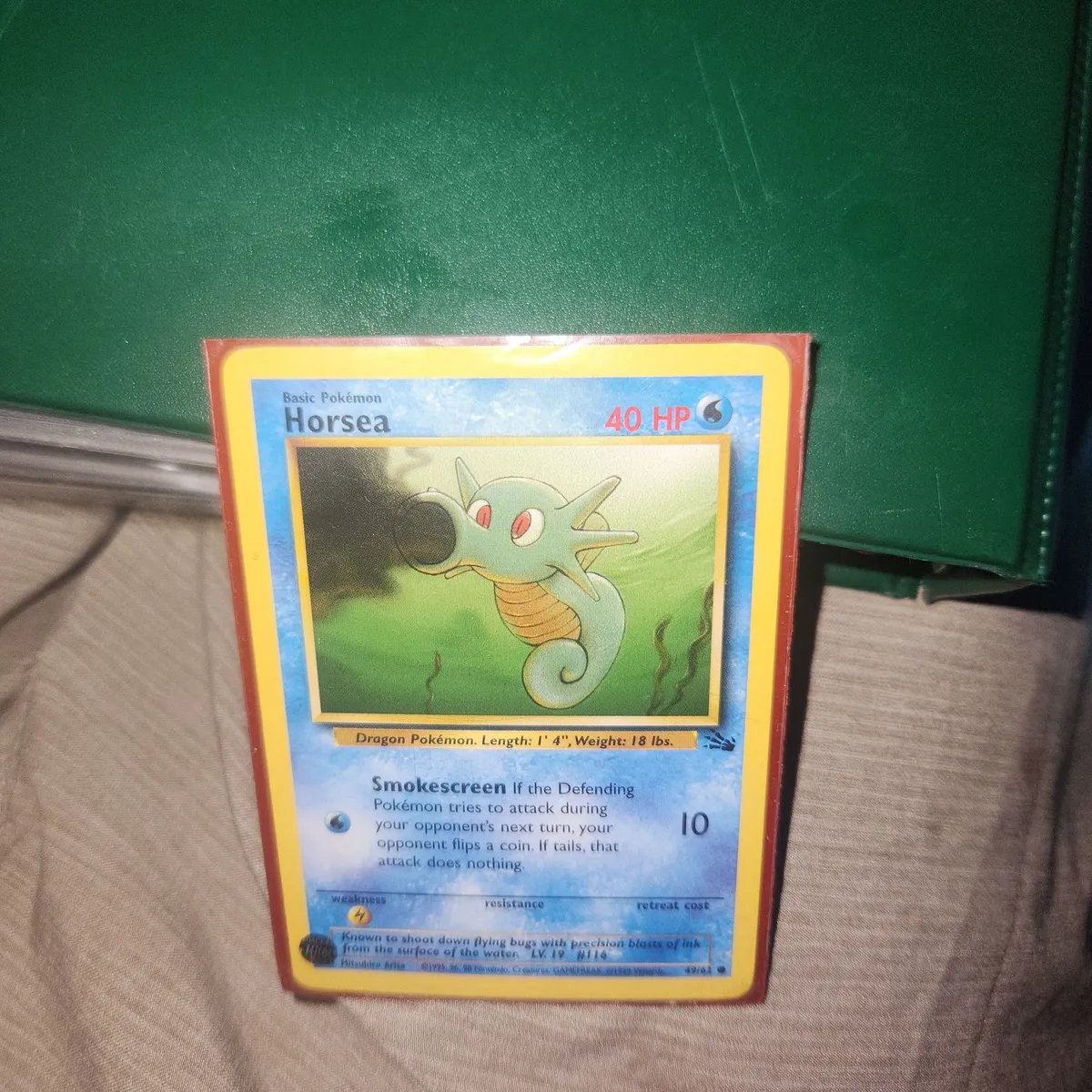 1995 horsea pokemon card value Amazon.com: Pokemon - Horsea (49) main image 0