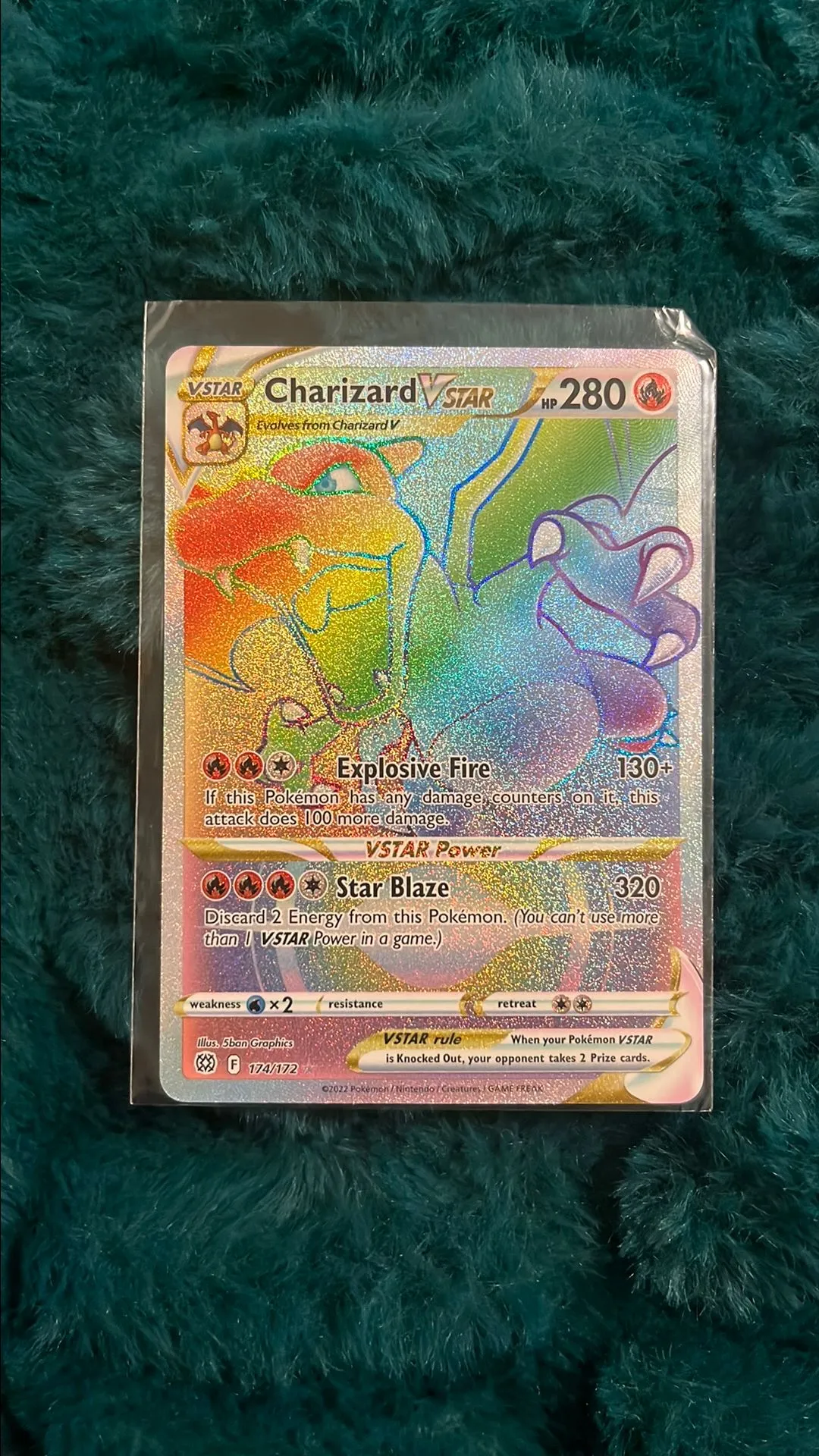 Charizard VSTAR Brilliant Stars Secret Rainbow Rare #174 NM  Whatnot:  Shop, Sell, Connect