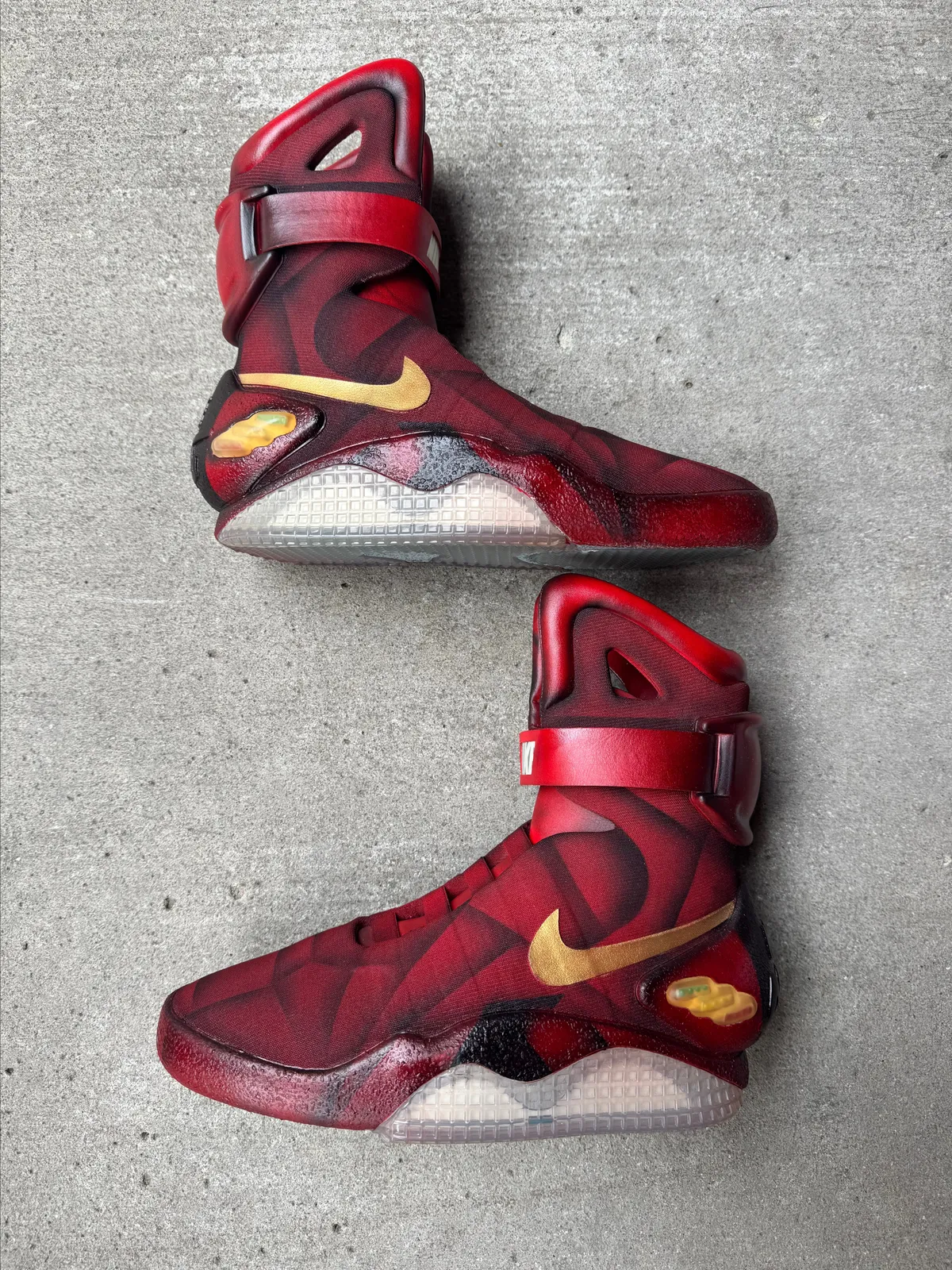 Custom Air Mags Custom Nike Air Mags Red Air Mags Nike Air Mag