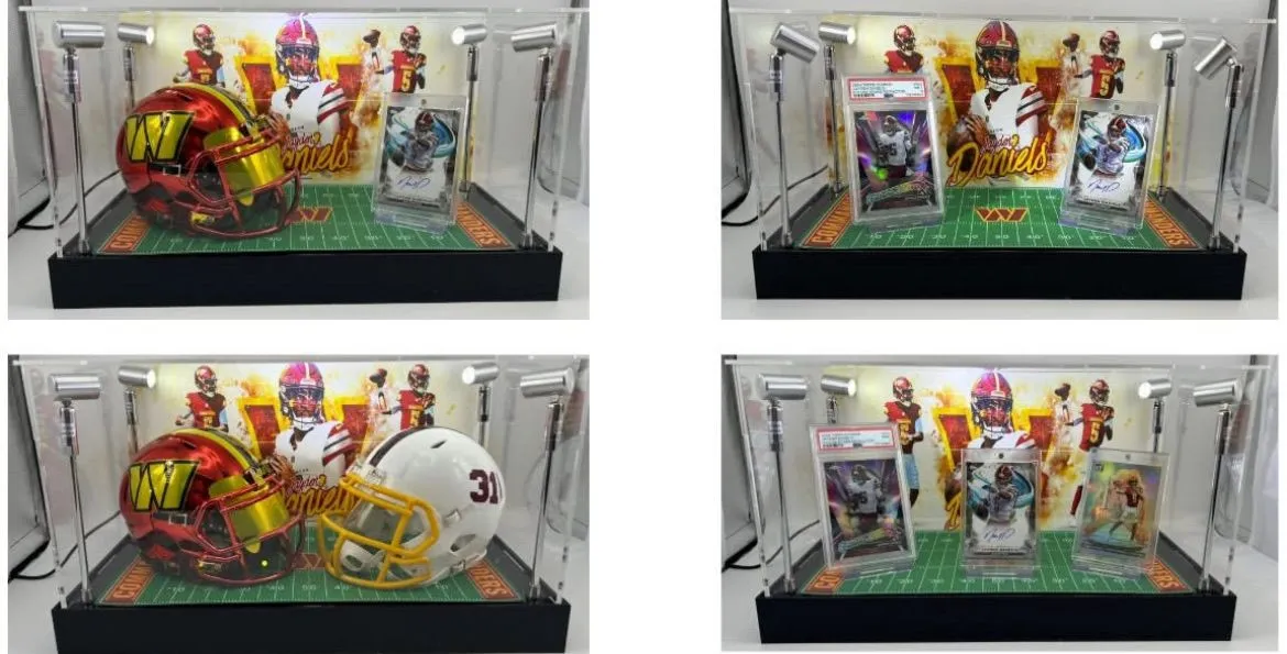 led card display case Amazon.com: Kacorn Baseball Graded Sport Card Display Case with LED Light,  Large 40 Cards Display Case Wooden Wall Cabinet for Basketball Football  Hockey Trading Cards Display Collectibles Souvenirs : Toys & Games main image 1