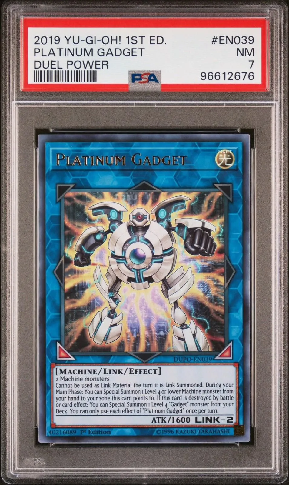 Yugioh Platinum Gadget DUPO-EN039 Ultra Rare 1st Ed PSA 7  Whatnot: Shop,  Sell, Connect