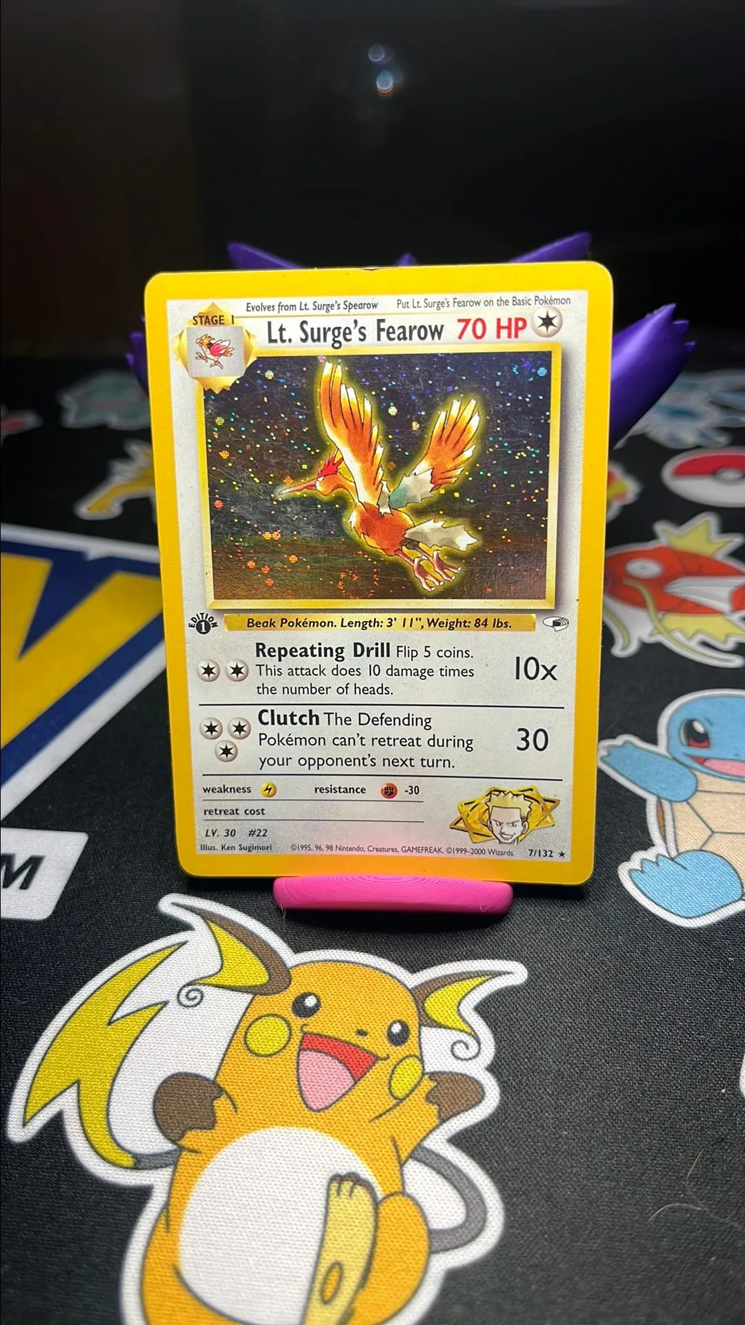 1st Edition Lt. Surge's Fearow  Whatnot: Shop, Sell, Connect