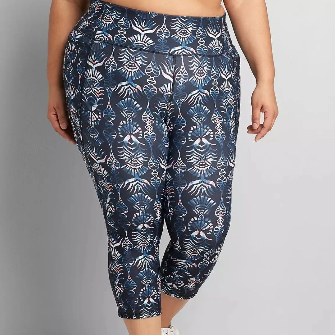 Livi Lane Bryant Leggings Batik Print Capri 4X, 26/28 · Whatnot