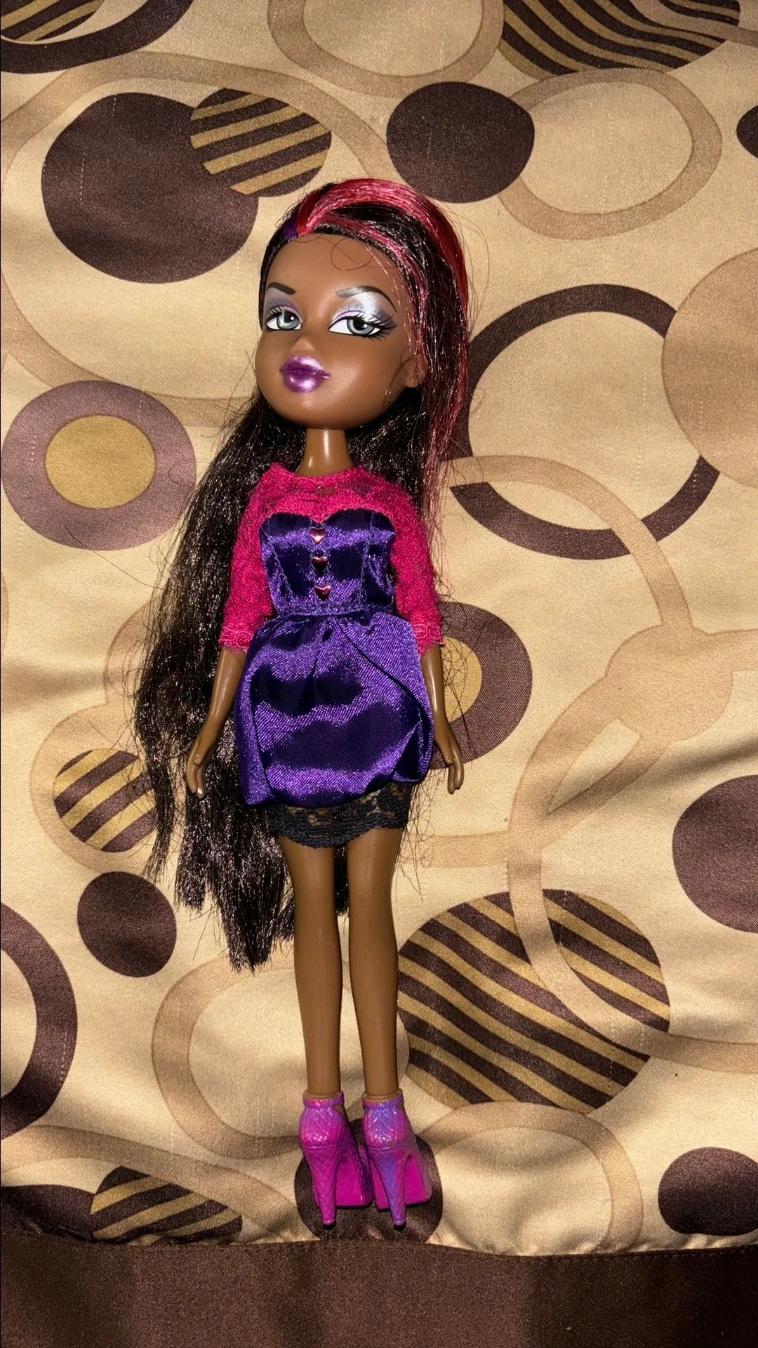 bratz doll purple dress Amazon.com: Bratz x Kylie Jenner 24-Inch Large-Scale Fashion Doll with Gown,  2 Feet Tall, Amazon Exclusive : Toys & Games