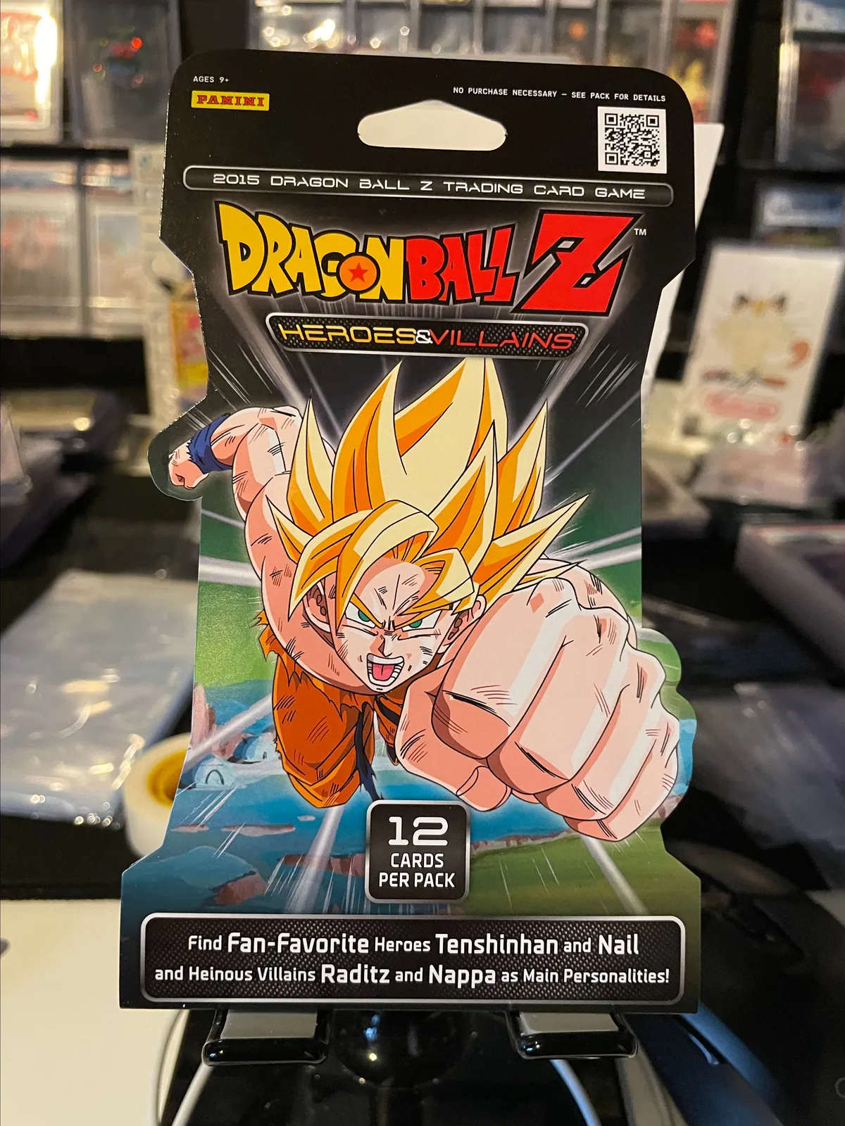 Heroes & Villains Booster Pack Dragon Ball Z Heroes & Villains Booster Pack  (Panini TCG) - 12 Card Factory Sealed Pack, English Dragon Ball Z TCG  Booster