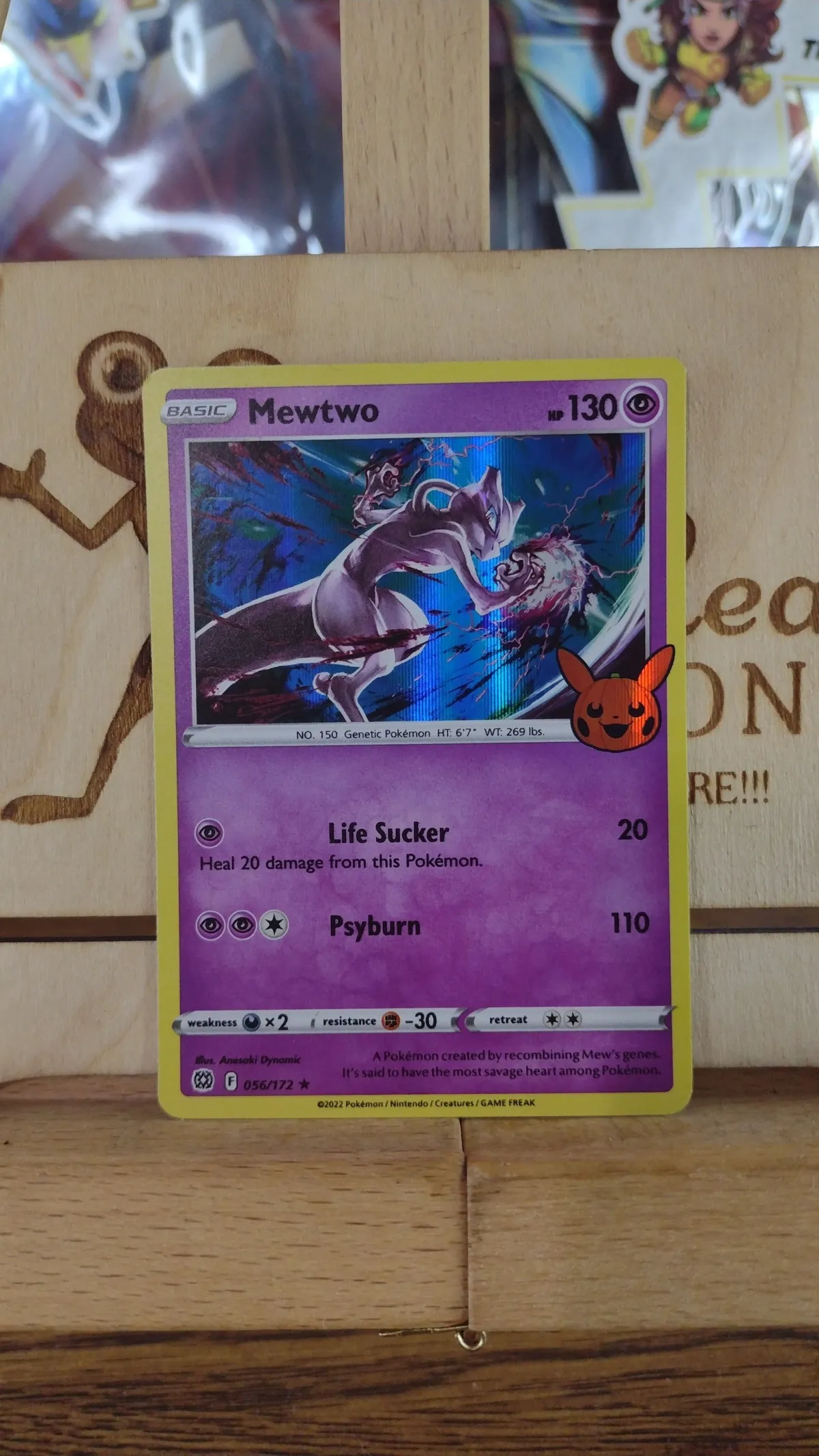 Pokemon TCG Trick Or Trade 056/172 Mewtwo Holo Card