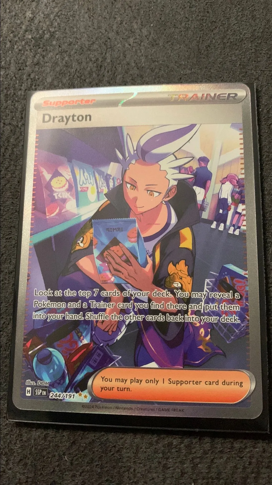 Drayton - 244/191 244 - SV08 Surging Sparks Holofoil Moderately Played