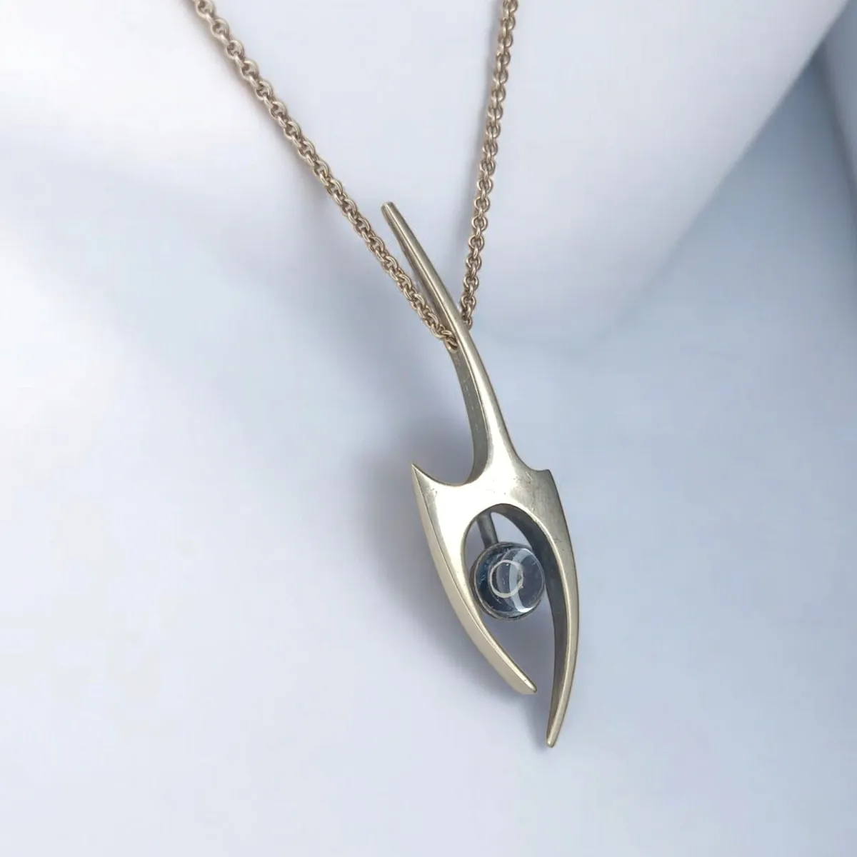 Modernist Sculptural Artisan Russell Secrest Gemstone Necklace