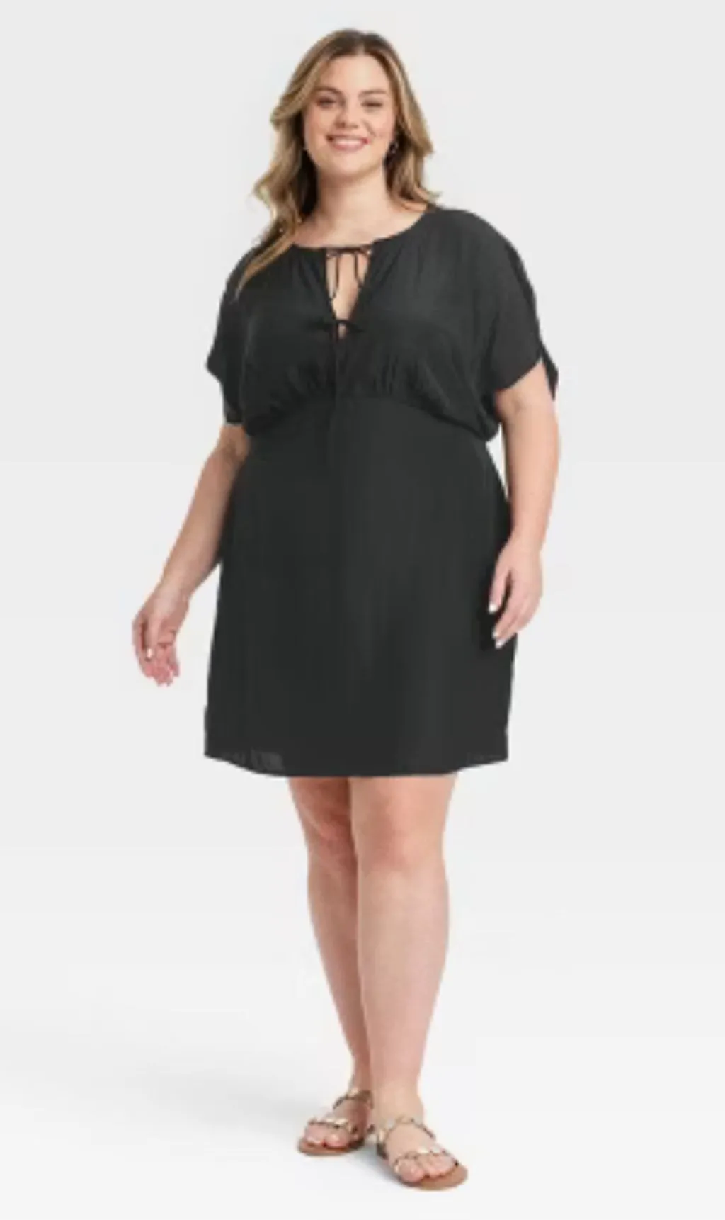 universal thread black dress Universal Thread Black Wash Denim Dress
