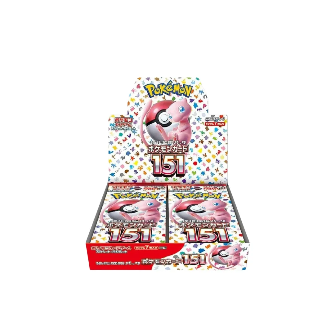japanese 151 booster box for sale PTCG Japanese 151 Booster Box (Factory Sealed Case) – MeekoGo main image 0