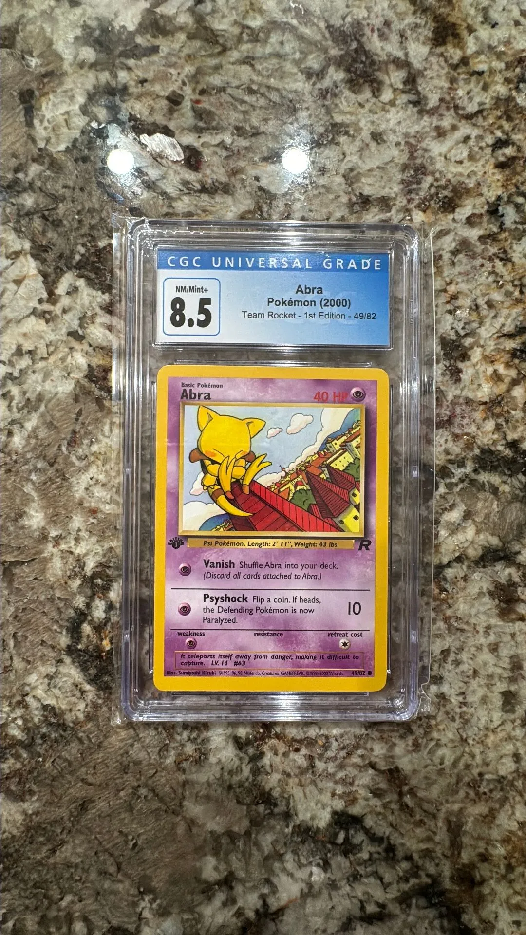 1st Edition Abra- Team Rocket (NM/Mint+ 8.5) 49/82  Whatnot: Shop, Sell,  Connect