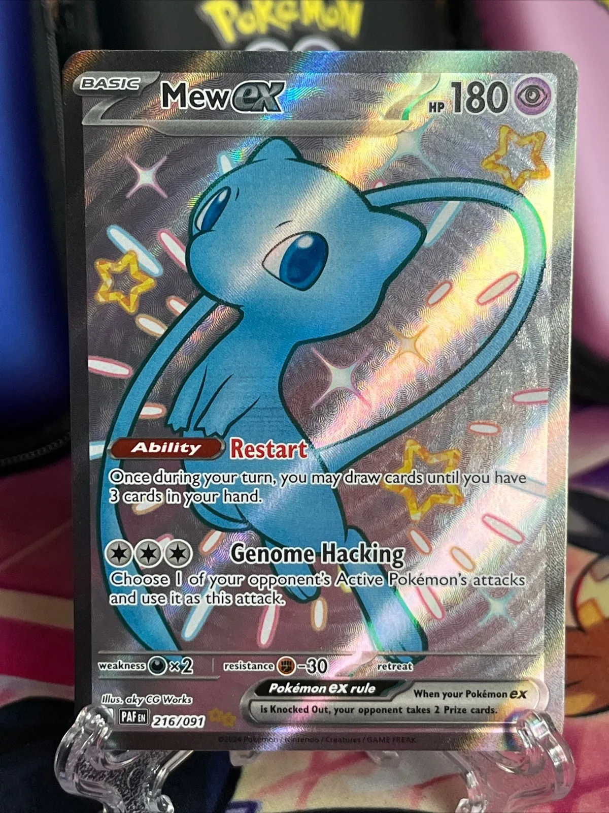 pokemon card mewtwo holo Mew ex SR 195/165 Pokemoncard151