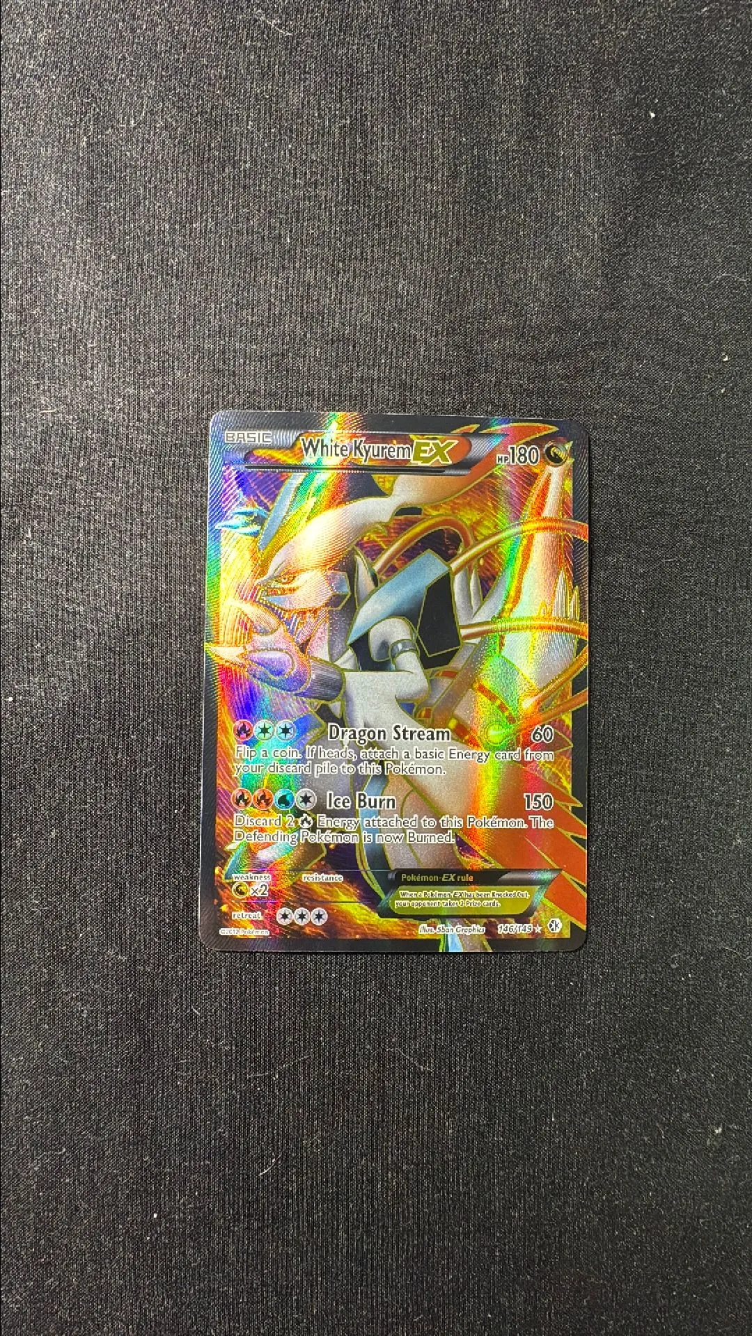pokemon cards white kyurem ex 146 Holo - Ultra Rare expand your collection POKÉMON CARD GAME sv7a 077/064