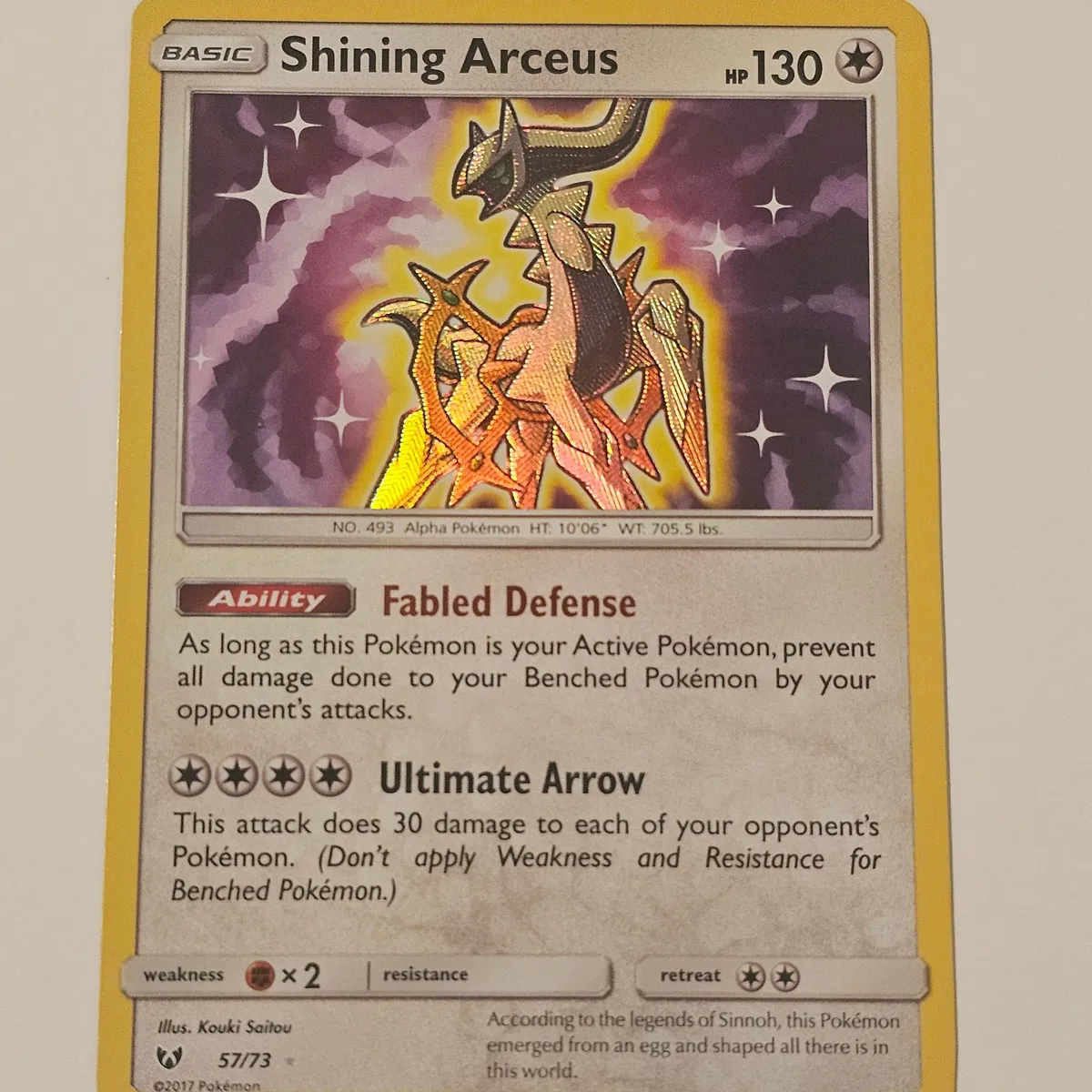 shining arceus pokemon card Arceus V SR (SA) 112/100 S9