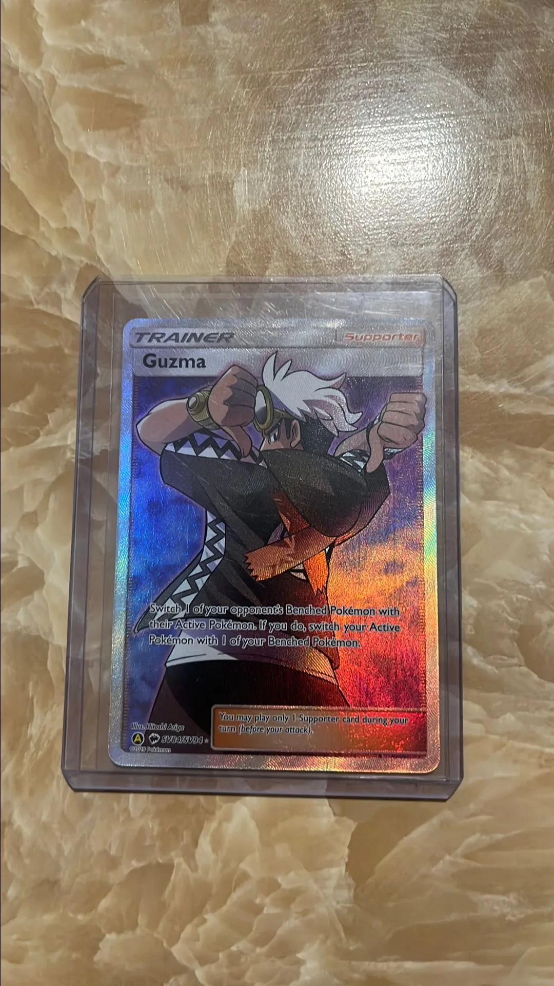 identify first edition pokemon cards Pokemon Sun & Moon Burning Shadows - Guzma - 143/147 main image 1