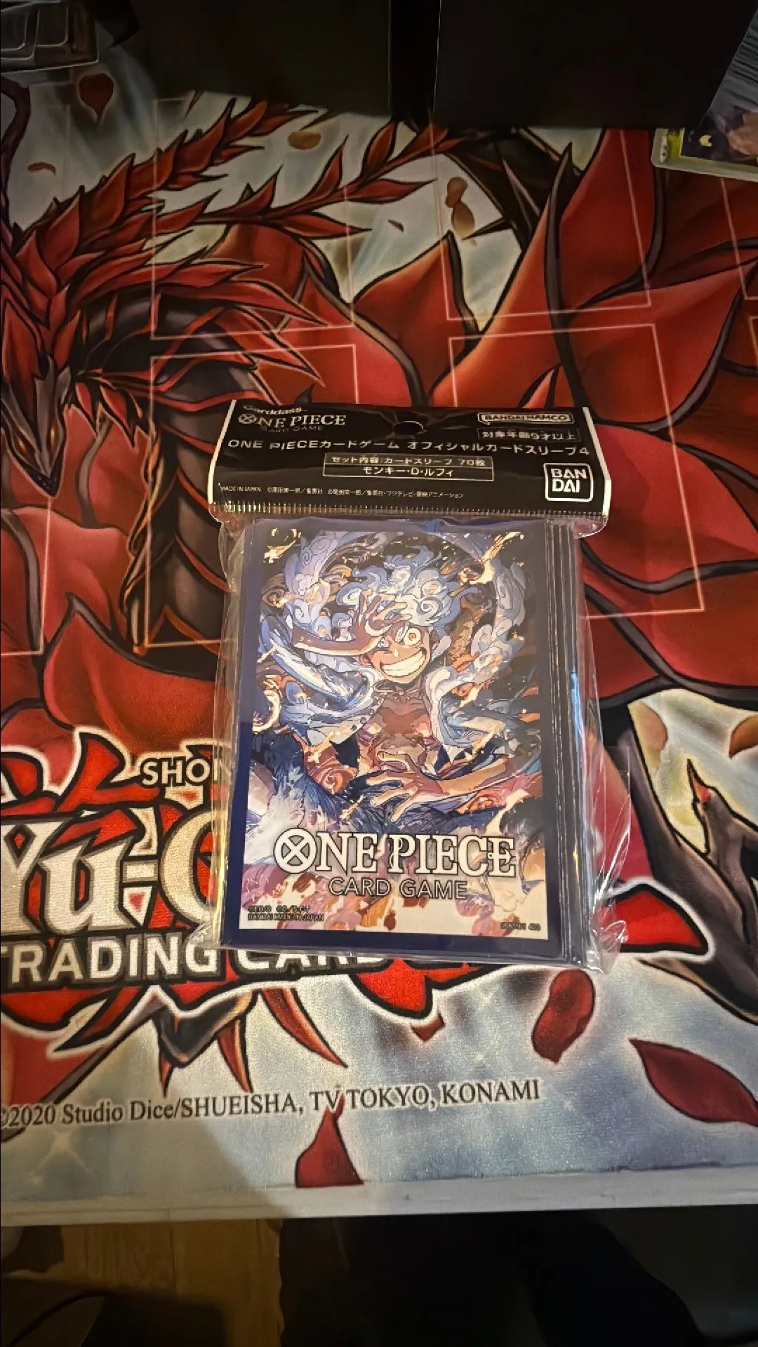 One piece official card sleeves. Gear 5 Luffy 70 count  Whatnot: Shop,  Sell, Connect