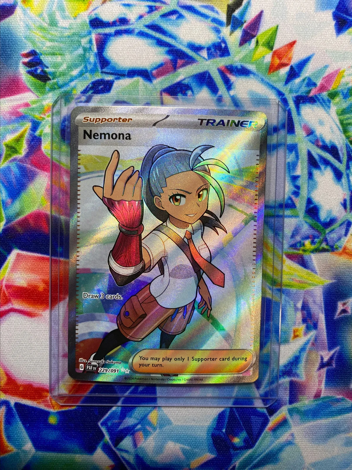 nemona pokemon card full art Nemona - 082/091 main image 0