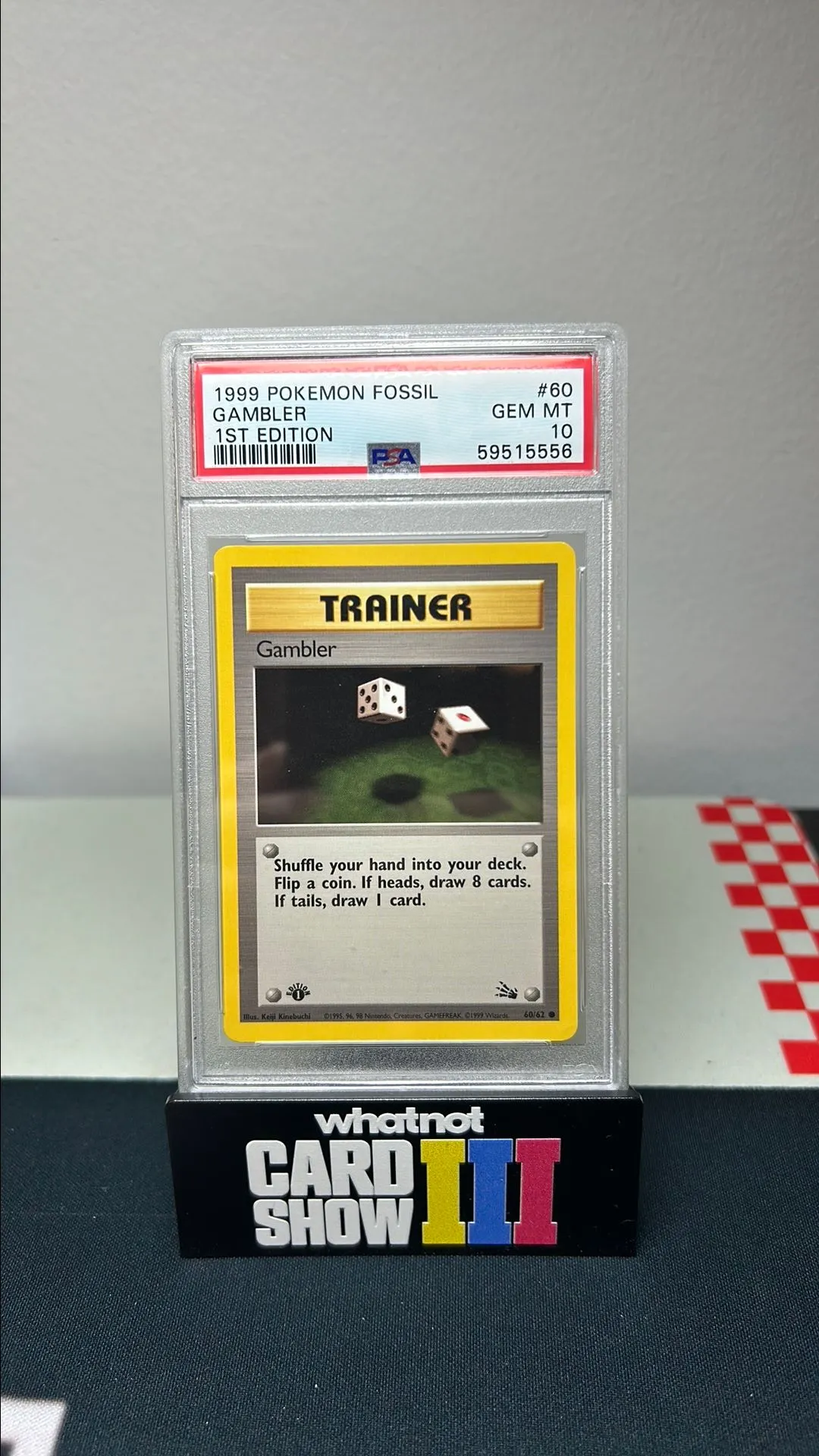 gambler pokemon card 60/62 - Gambler main image 0