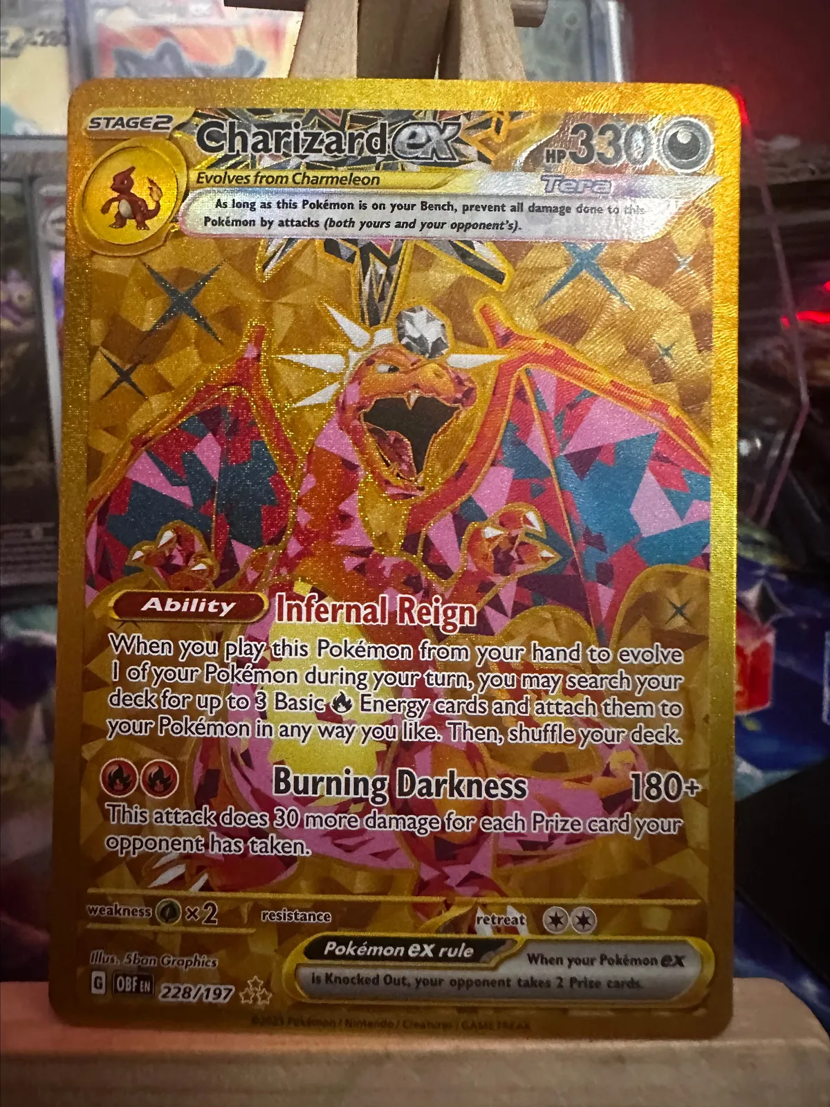 Charizard ex #228/197 Sv03: Obsidian Flames Pokemon Gold Hyper Rare - NM  2023  Whatnot: Shop, Sell, Connect