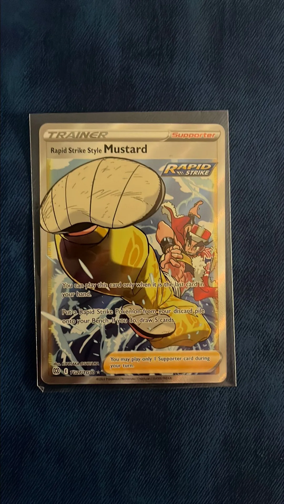 pokemon mustard card Rapid Strike Style Mustard 176/163 Secret Rare Battle Styles Pokemon C main image 0