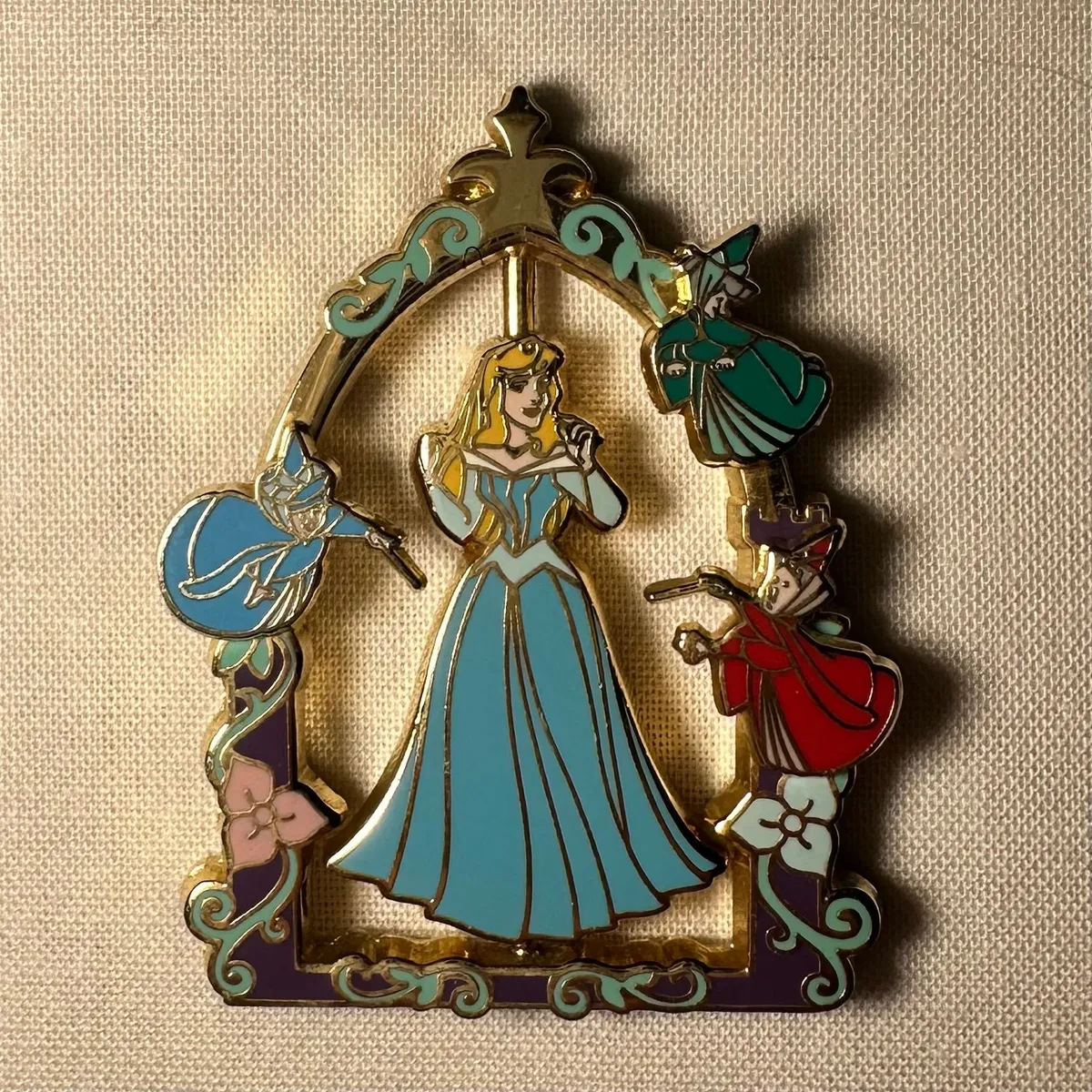 aurora pink and blue dress Aurora Sleeping Beauty Make It Pink, Make It Blue Inspired Sleeveless Dress M main image 1