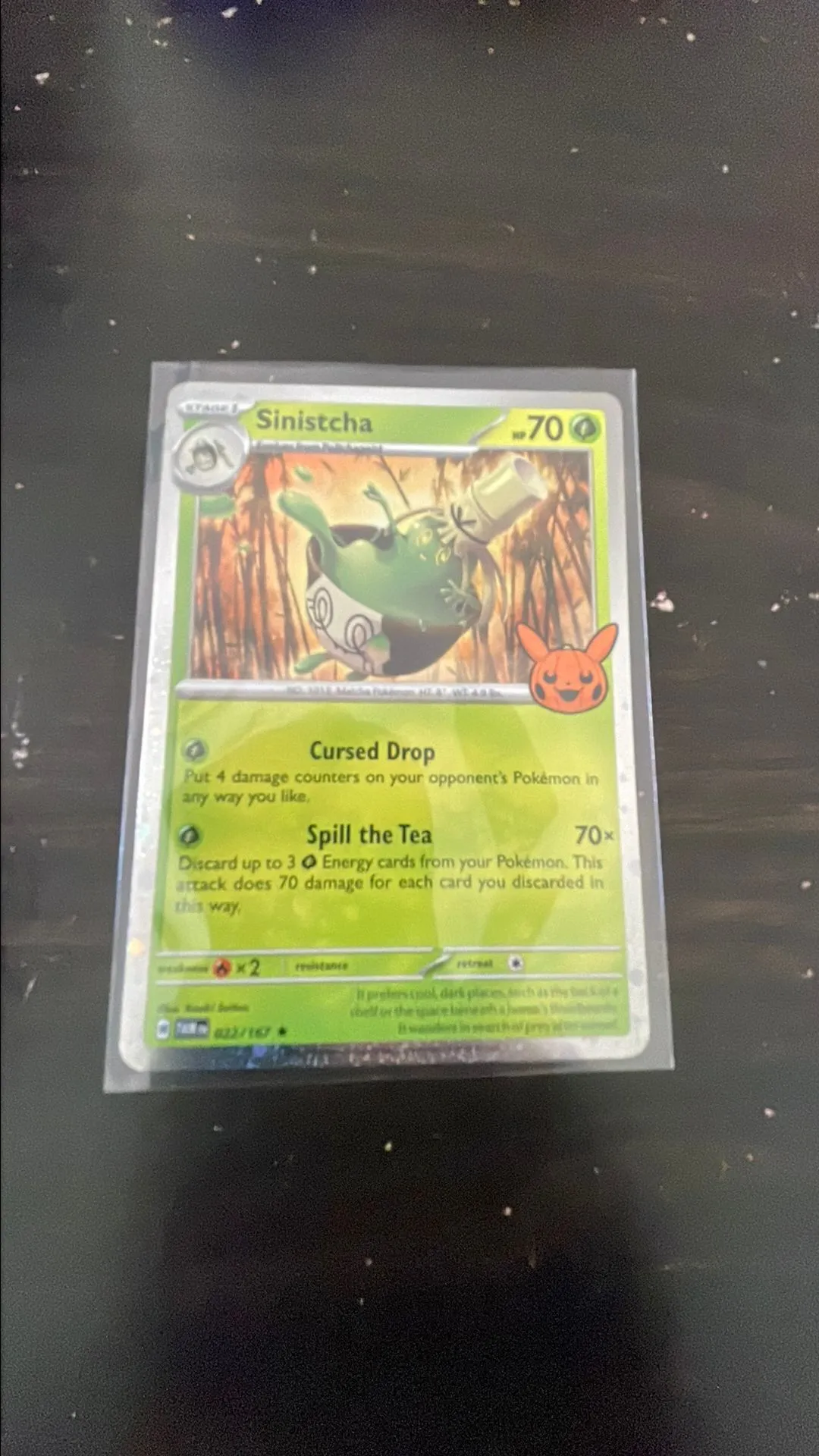 Pokmon Tcg Halloween Trick Or Trade 2024 Sinistcha 22/167 Cosmos Rare   Whatnot: Shop, Sell, Connect