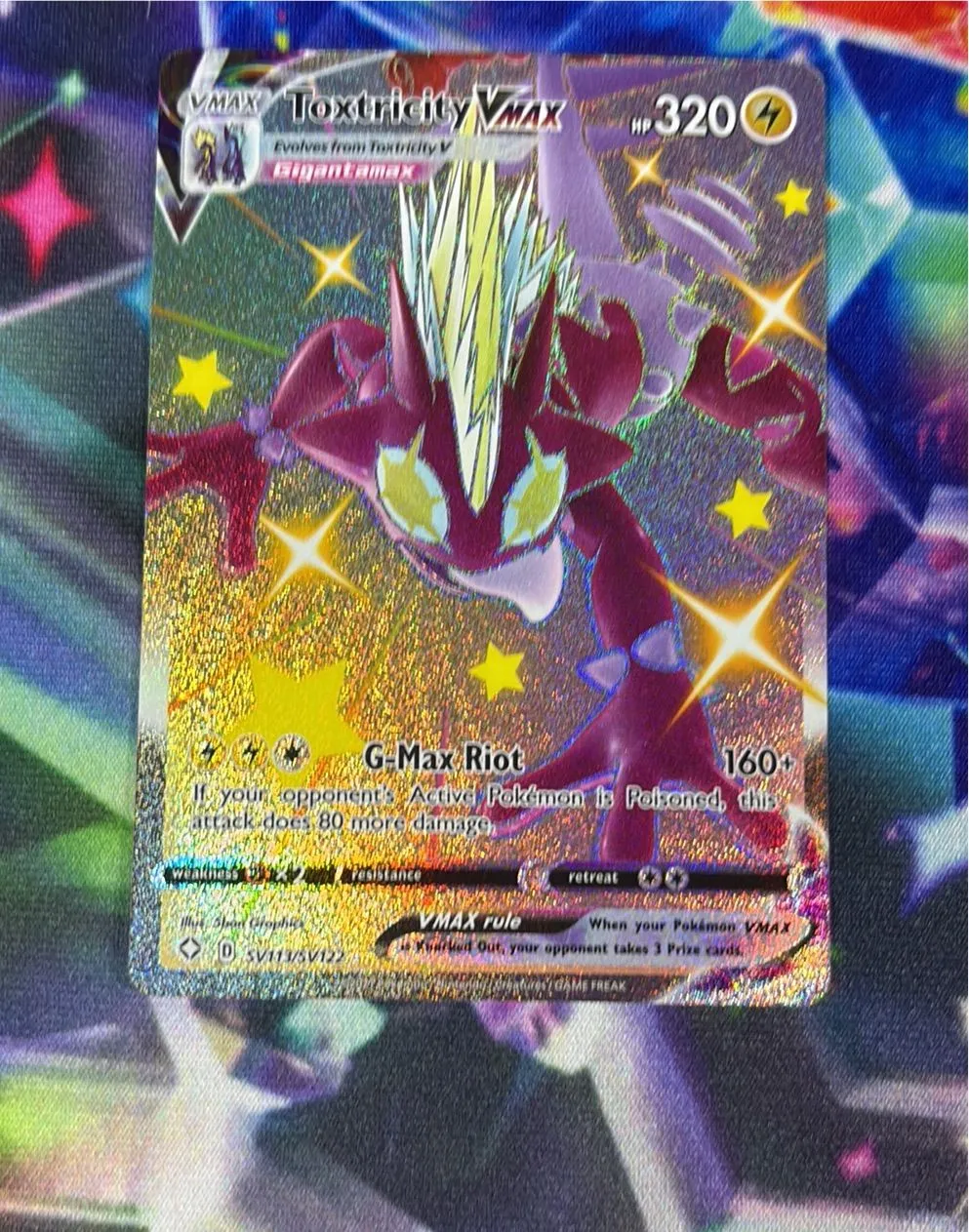 Scarlet & Violet Toxtricity VMAX Rare Pokemon Card SV113/SV122  Whatnot:  Shop, Sell, Connect