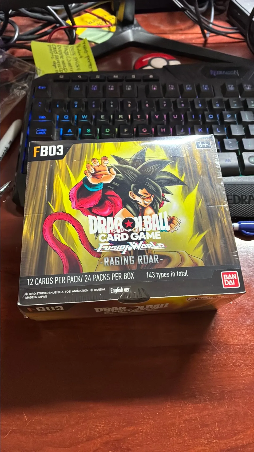 raging roar booster box FB-03】Raging TCG & CASE〔Factory Sealed〕 featuring iconic imagery that captures the raw energy of the series Japanese】Dragon Ball Super Card Game