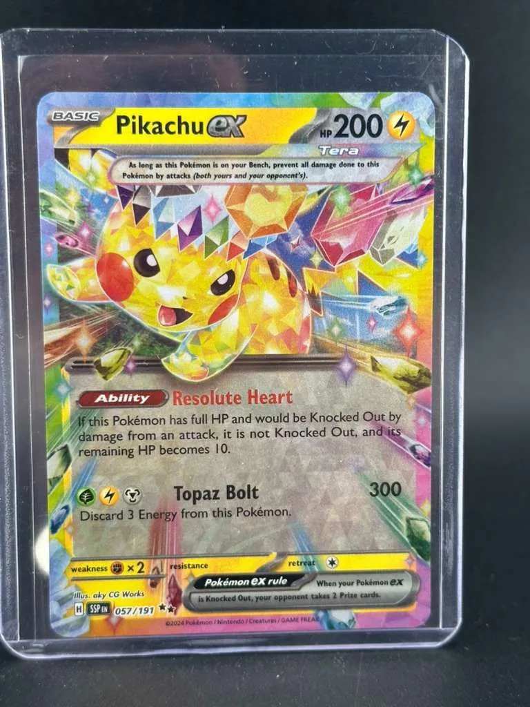 pokemon cards pikachu rare ex SAR #234  Pokmon M2a Japanese | PSA 10 Gem Mint clear acrylic holder that perfectly accentuates the stunning visual design and character artwork Pokemon Sword & Shield Promo