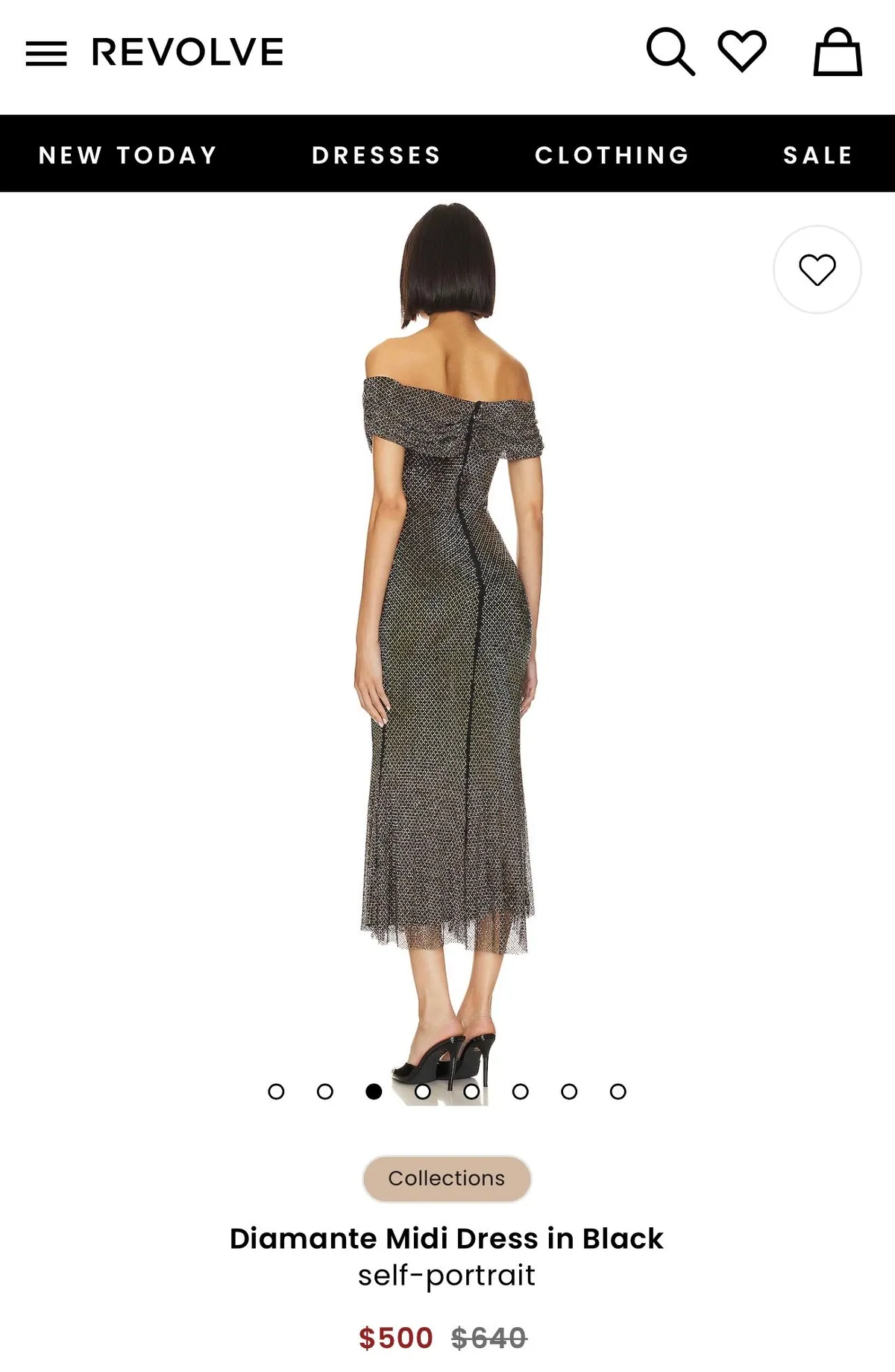 REVOLVE: SELF PORTRAIT DIAMANTE MIDI DRESS IN BLACK  Whatnot: Shop, Sell,  Connect