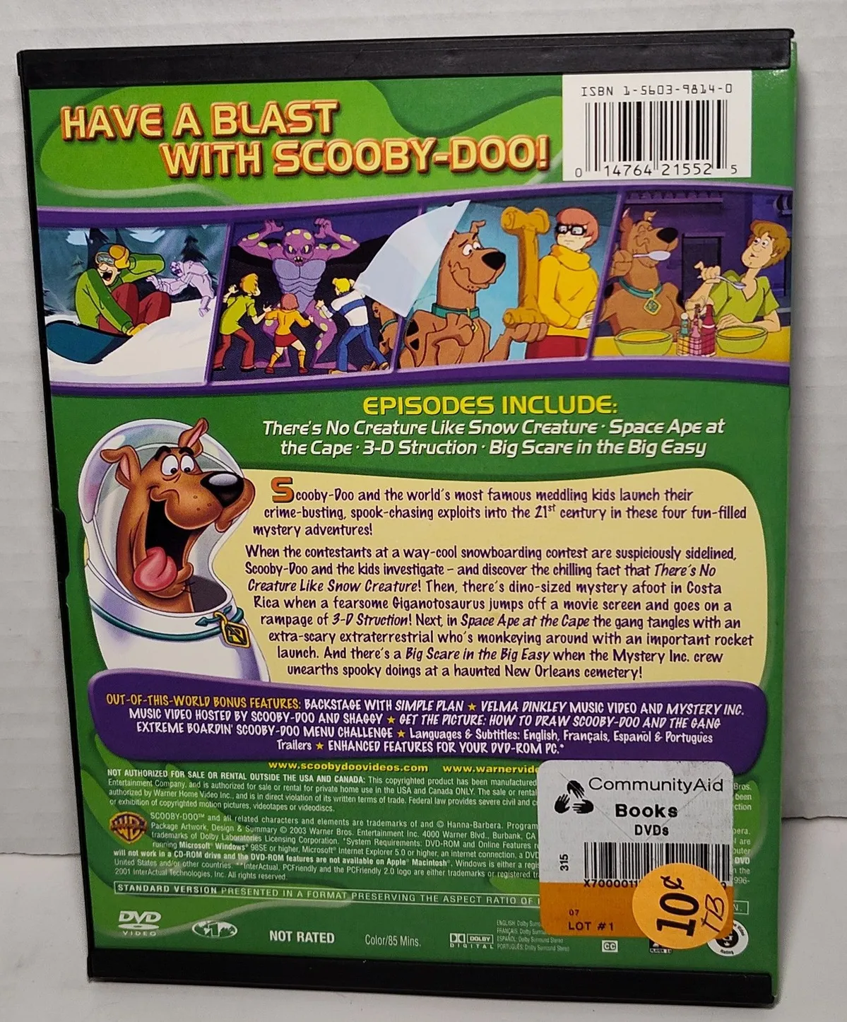 What's New Scooby-Doo Volume 1 Space Ape At The Cape DVD 2001 Warner Bros   Whatnot: Shop, Sell, Connect