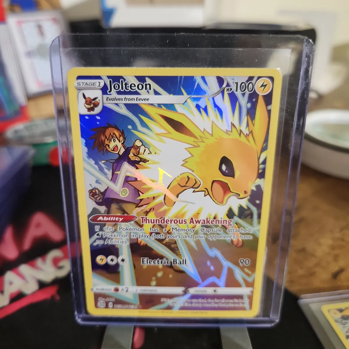 pokemon tcg brilliant stars tg04 tg30 jolteon card Jolteon TG04 TG30 Case | Brilliant Stars