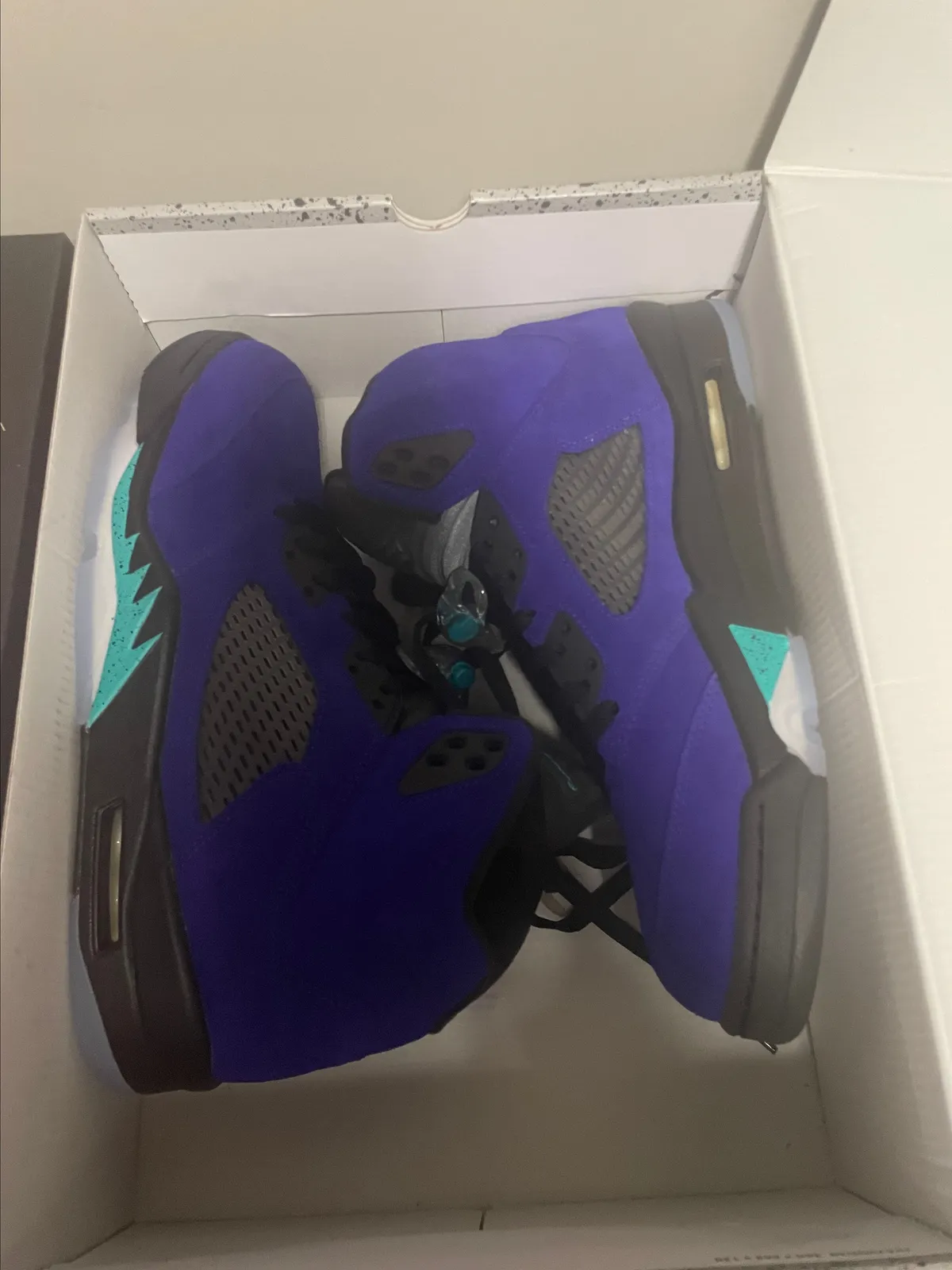 jordan 5 alternate grape box