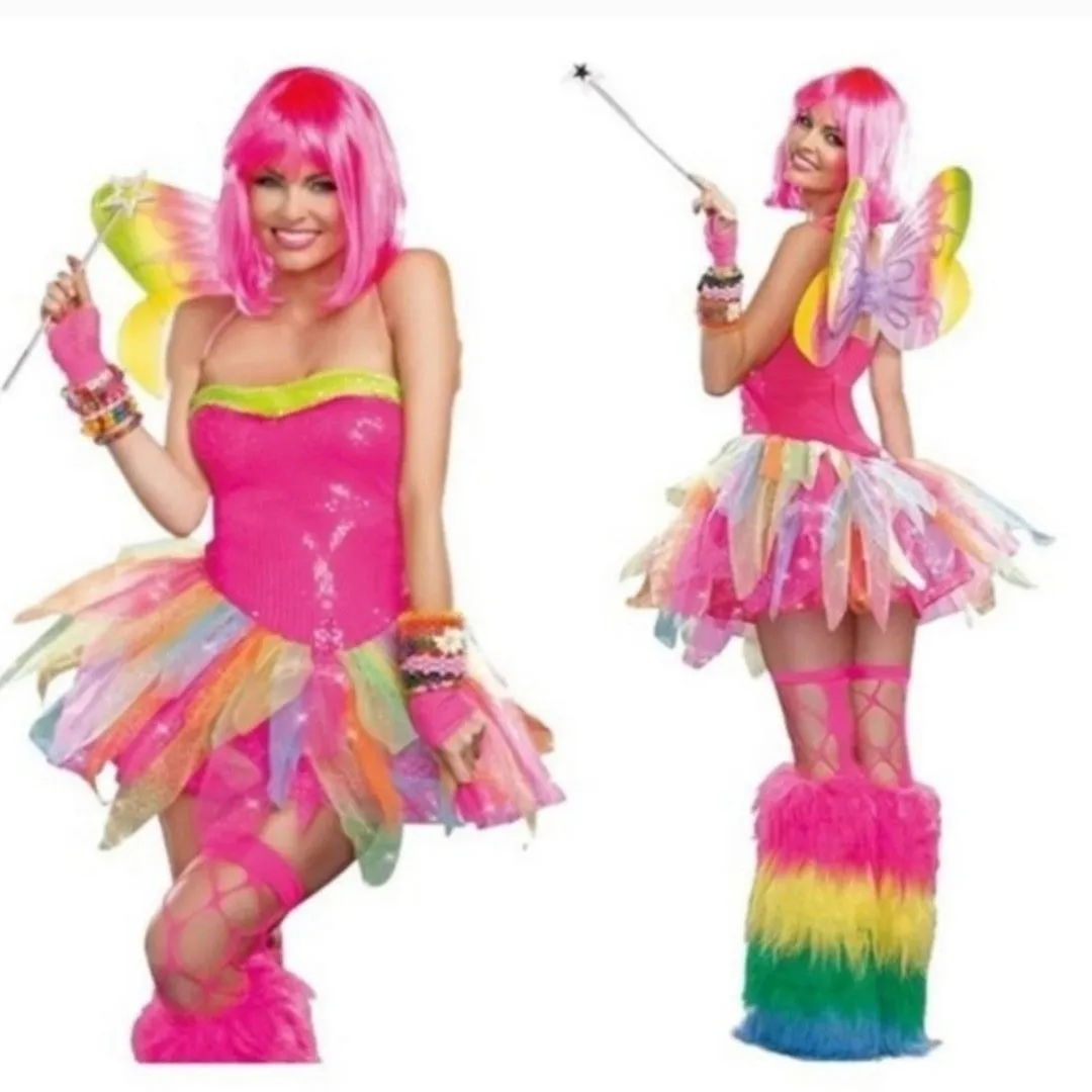Dreamgirl Rainbow Fairy Costume NEW - MEDIUM  Whatnot: Shop, Sell, Connect