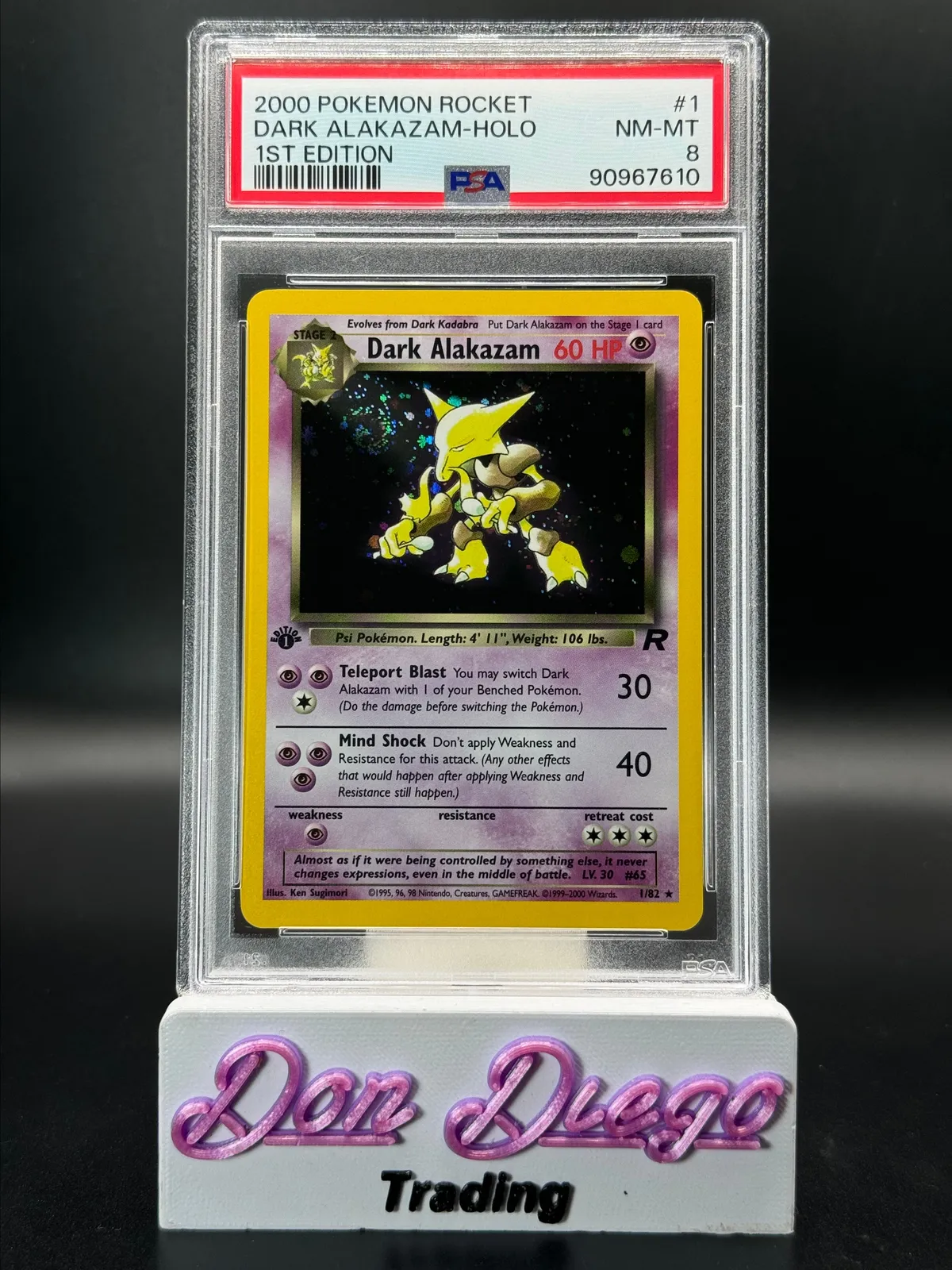 1st Edition Team Rocket Dark Alakazam Holo Psa 8 · Whatnot: Buy, Sell 