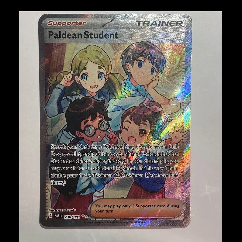 paldean student pokemon card Paldean Student - 230/091 - SV: Paldean Fates [ULTRA RARE] [Near Mint] main image 1