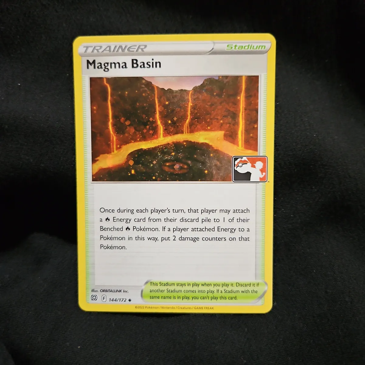 magma basin pokemon card price PSA 10 - Pokemon Card - Brilliant Stars 185/172 -MAGMA BASIN (Full Art) GEM  MINT