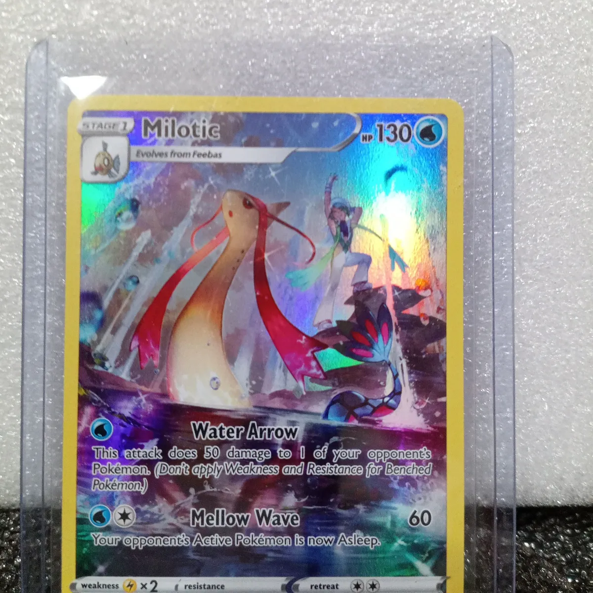 Pokemon Trading Card Game Sword & Shield Silver Tempest Ultra Rare Milotic TG02 [Trainer Gallery]