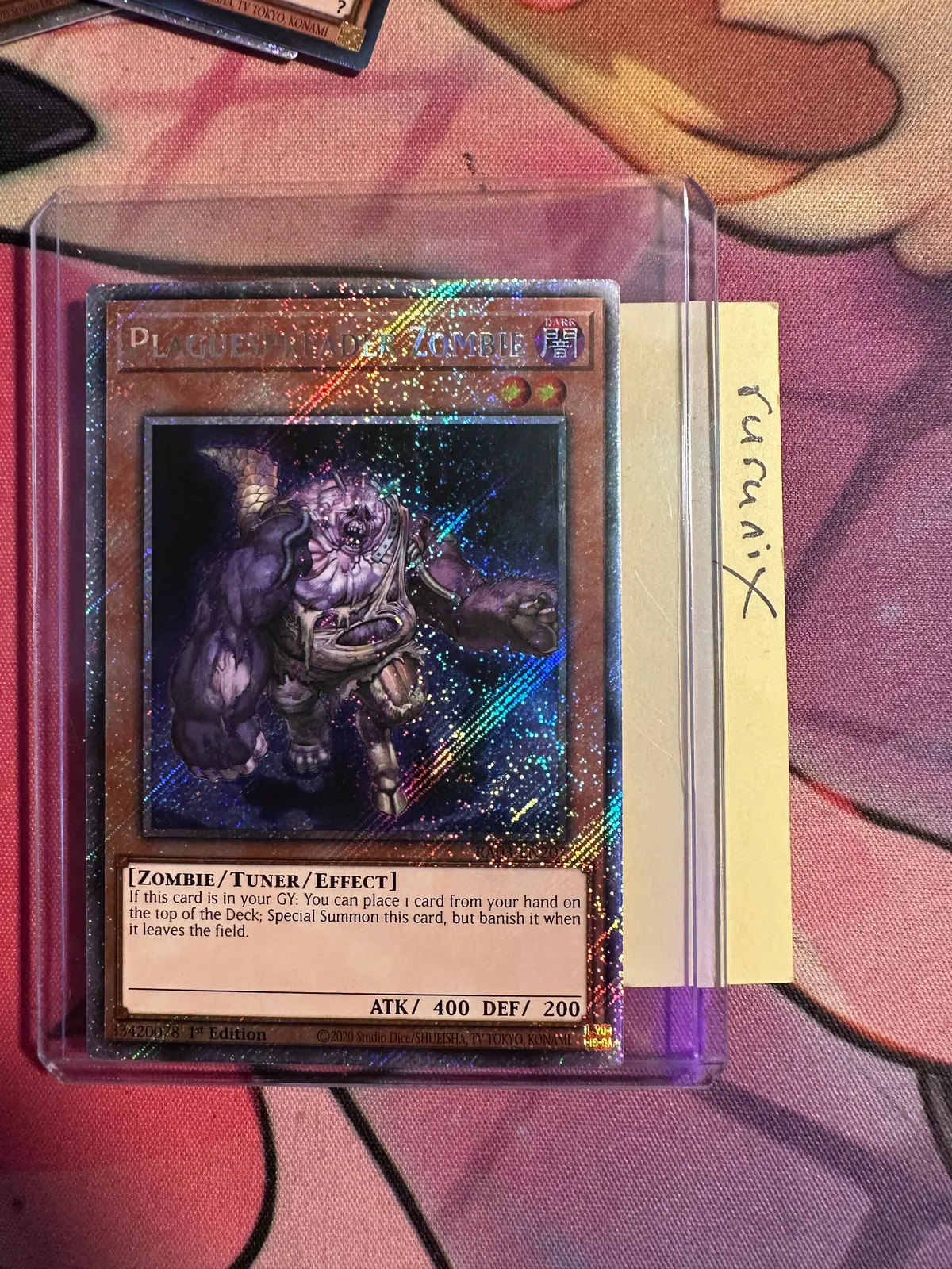 Yugioh Plaguespreader Zombie (Platinum Secret Rare) RA03-EN207 - Quarter  Century Bonanza  Whatnot: Shop, Sell, Connect
