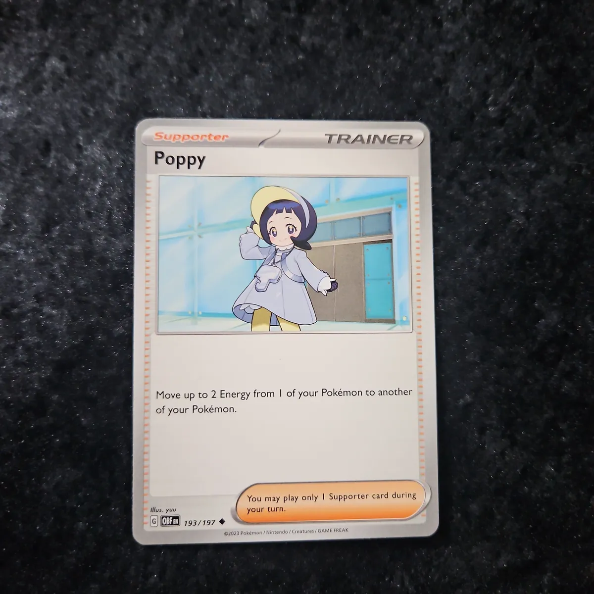 Poppy #193 - Obsidian Flames - Supporter, Trainer - 2024 - Pokmon   Whatnot: Shop, Sell, Connect