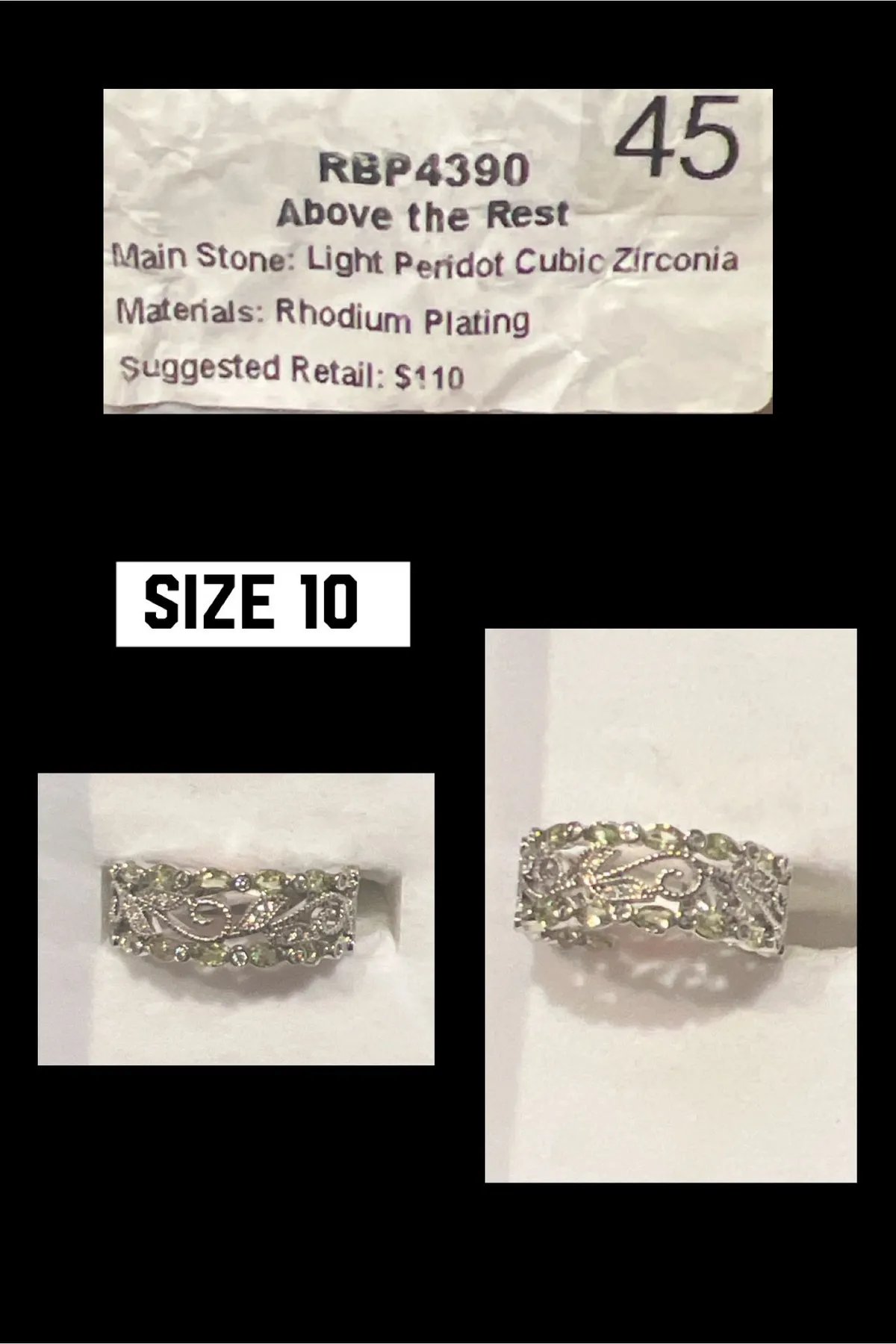 Size 10, ring 45 · Whatnot Buy, Sell & Go Live