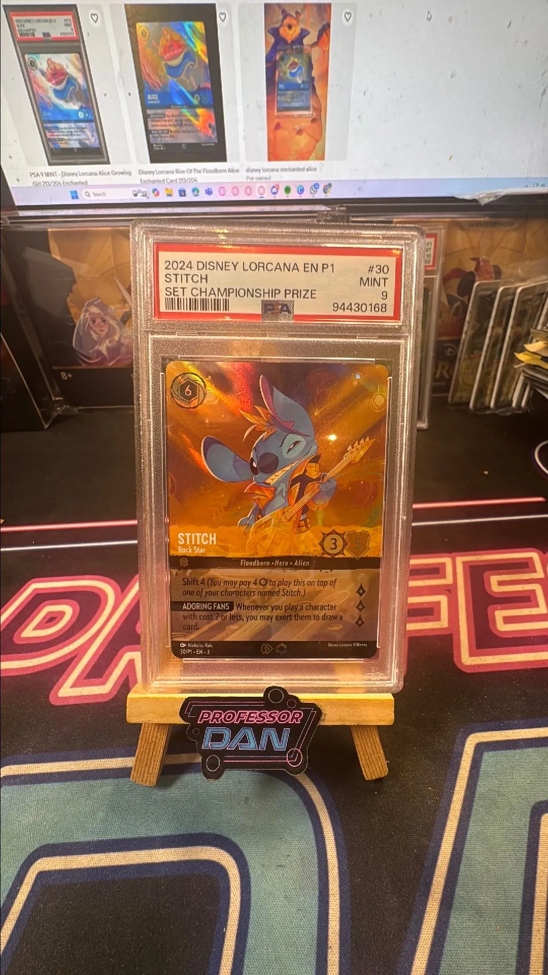 2024 Disney Lorcana En P1-Promo Stitch Set Championship Prize PSA MINT 9   Whatnot: Shop, Sell, Connect
