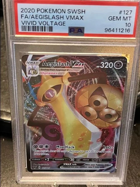 aegislash vmax pokemon card Amazon.com: Pokemon Vmax Card Set - Aegislash VMAX 127/185 & Aegislash V  126/185 - Vivid Voltage