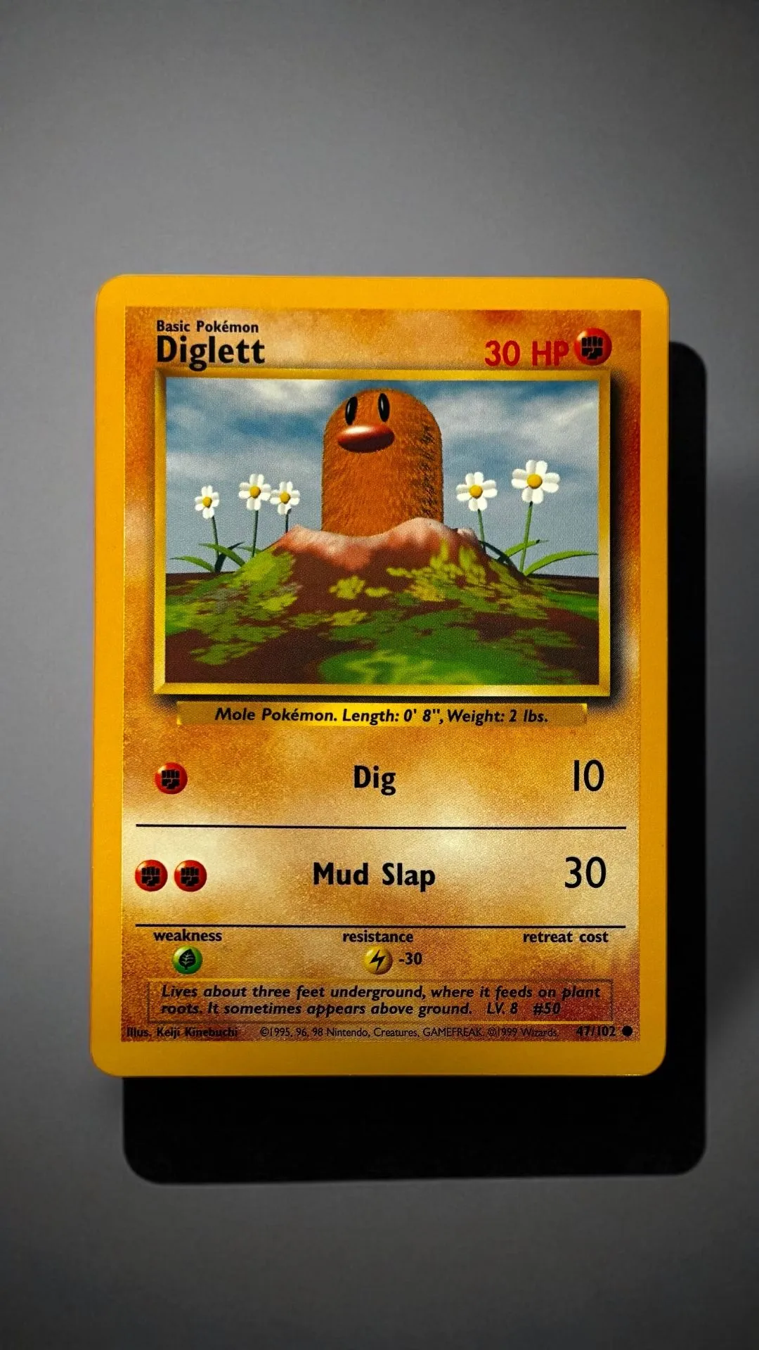 1999 diglett pokemon card Base Set PSA Graded Slab PSA 9 [SG SELLER]  Shazelle-Avenue Placeholder Image Provided Sold at Auction: Graded CGC