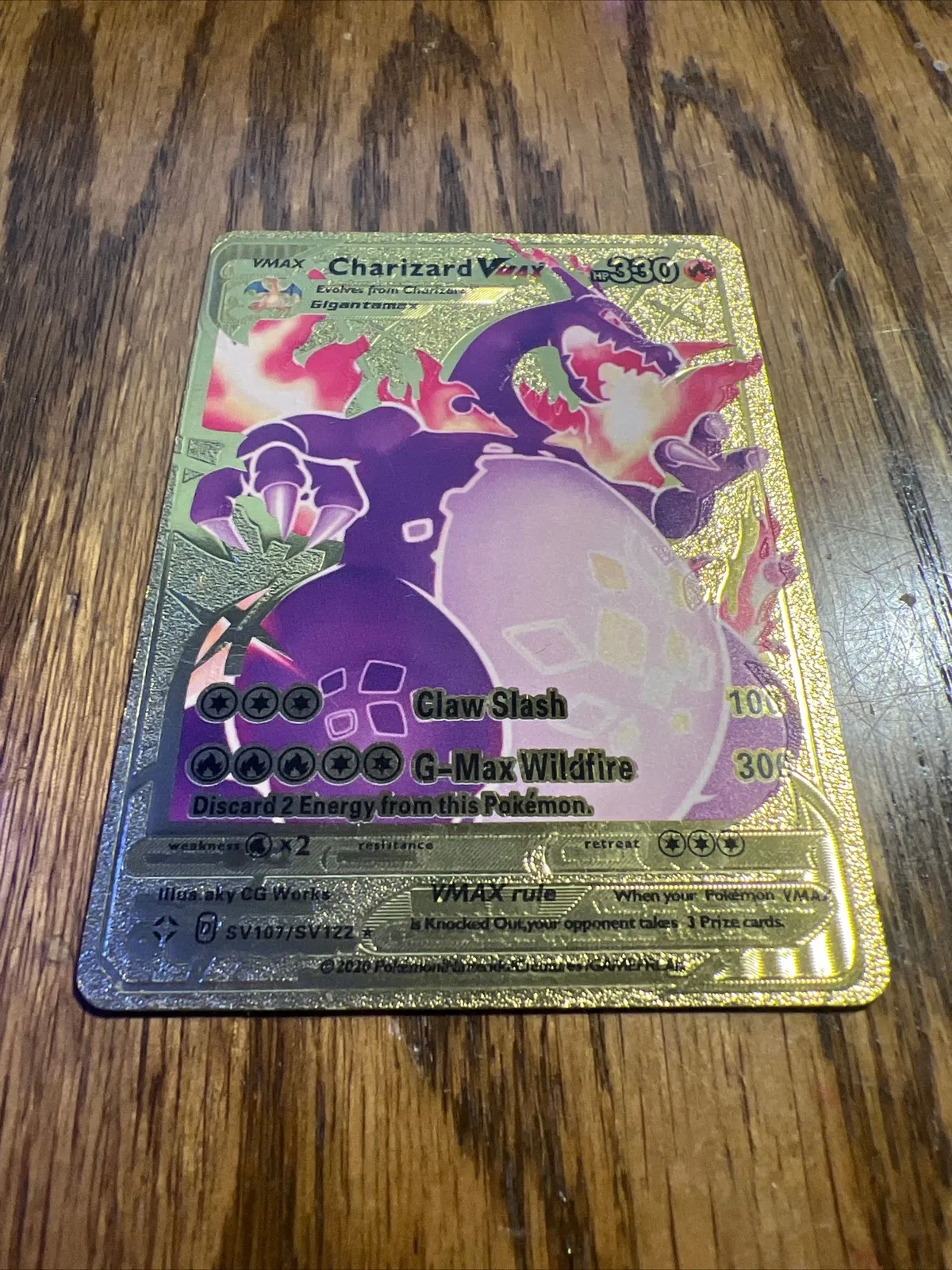 pokemon charizard card vmax 060/185 Zekrom | Rare Reverse Holo Card | SWSH-04 Vivid Voltage main image 1