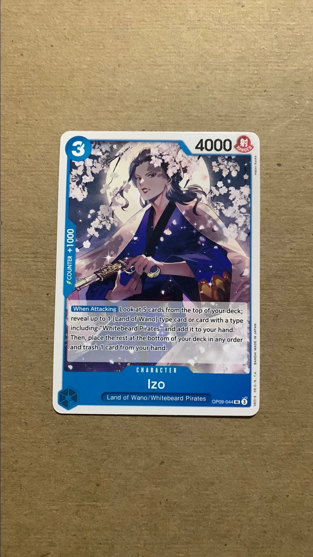 izo one piece card game BANDAI ONE PIECE Card Game THE BEST PRB 01 Izo UC Parallel Japanese NEW main image 0