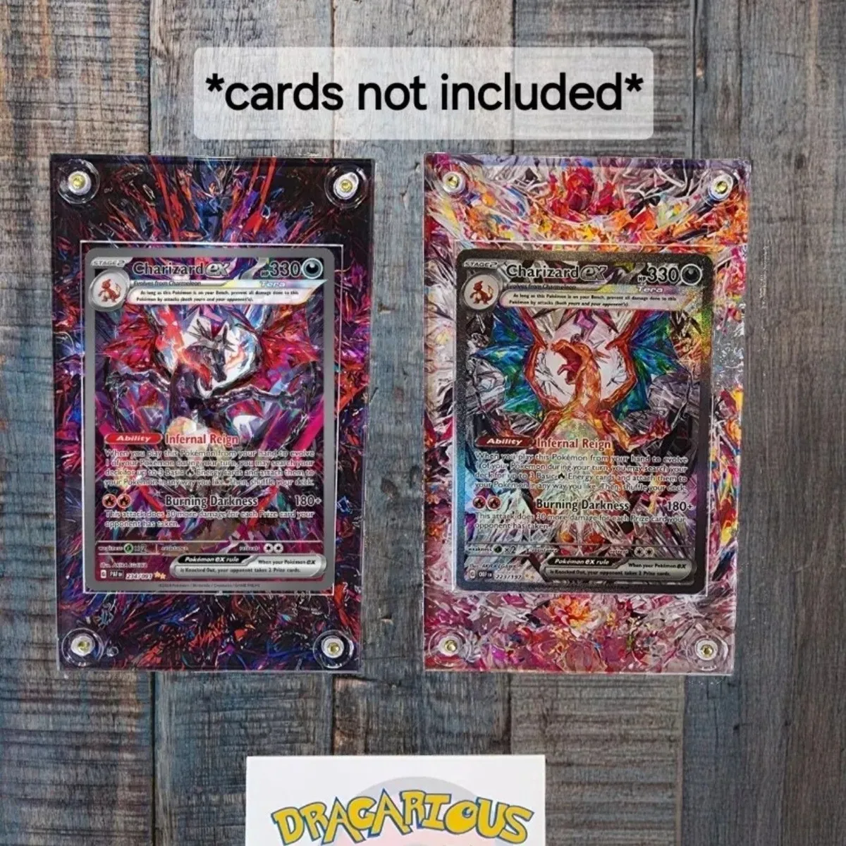 Pokemon Charizard EX 234 & 223 Custom Display Case Slabs Obsidian Flames  Paldean Fates  Whatnot: Shop, Sell, Connect