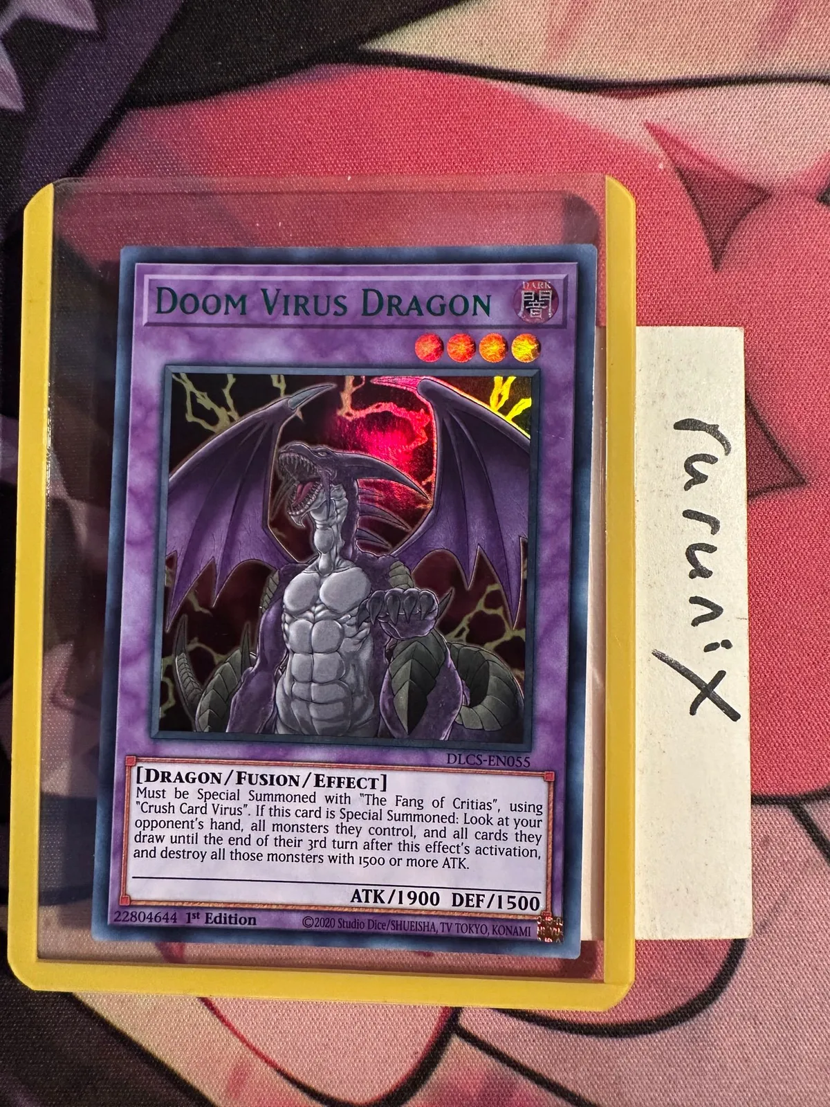 Crackdown Yugioh Yu-Gi-Oh! Doom Virus Dragon Ultra Rare + The Fang Of  Critias + Crush Card Virus Cards TCG Card Lot